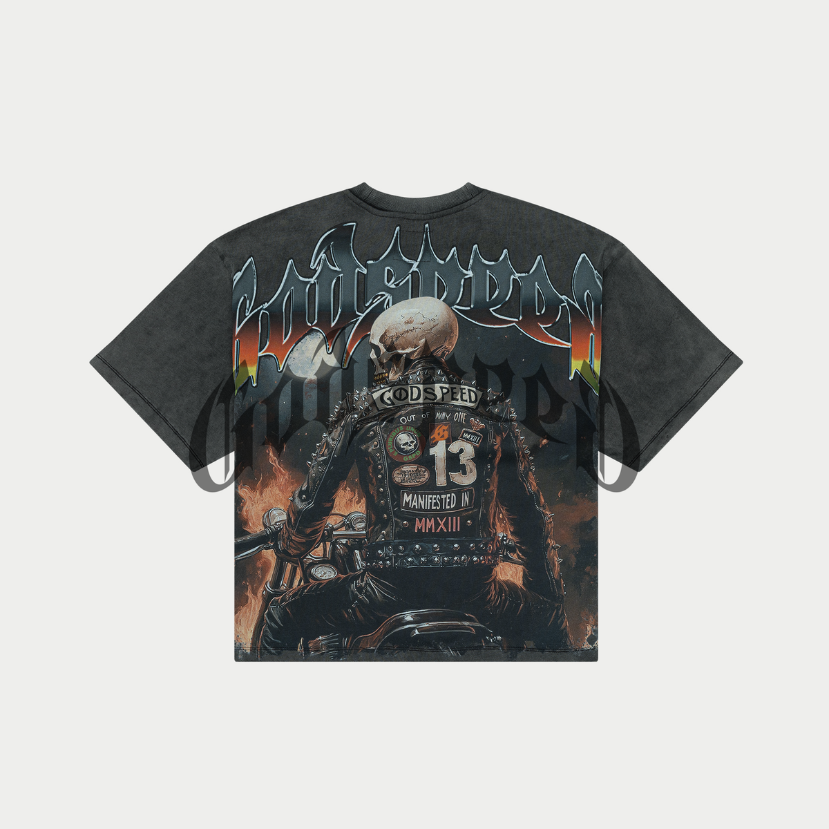 Brand new Godspeed Tee "Checkmate (Grey Wash)