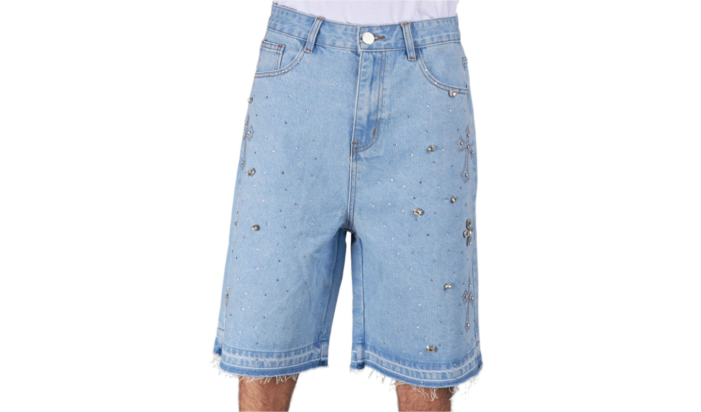 NME Cross light wash Jorts Brand new