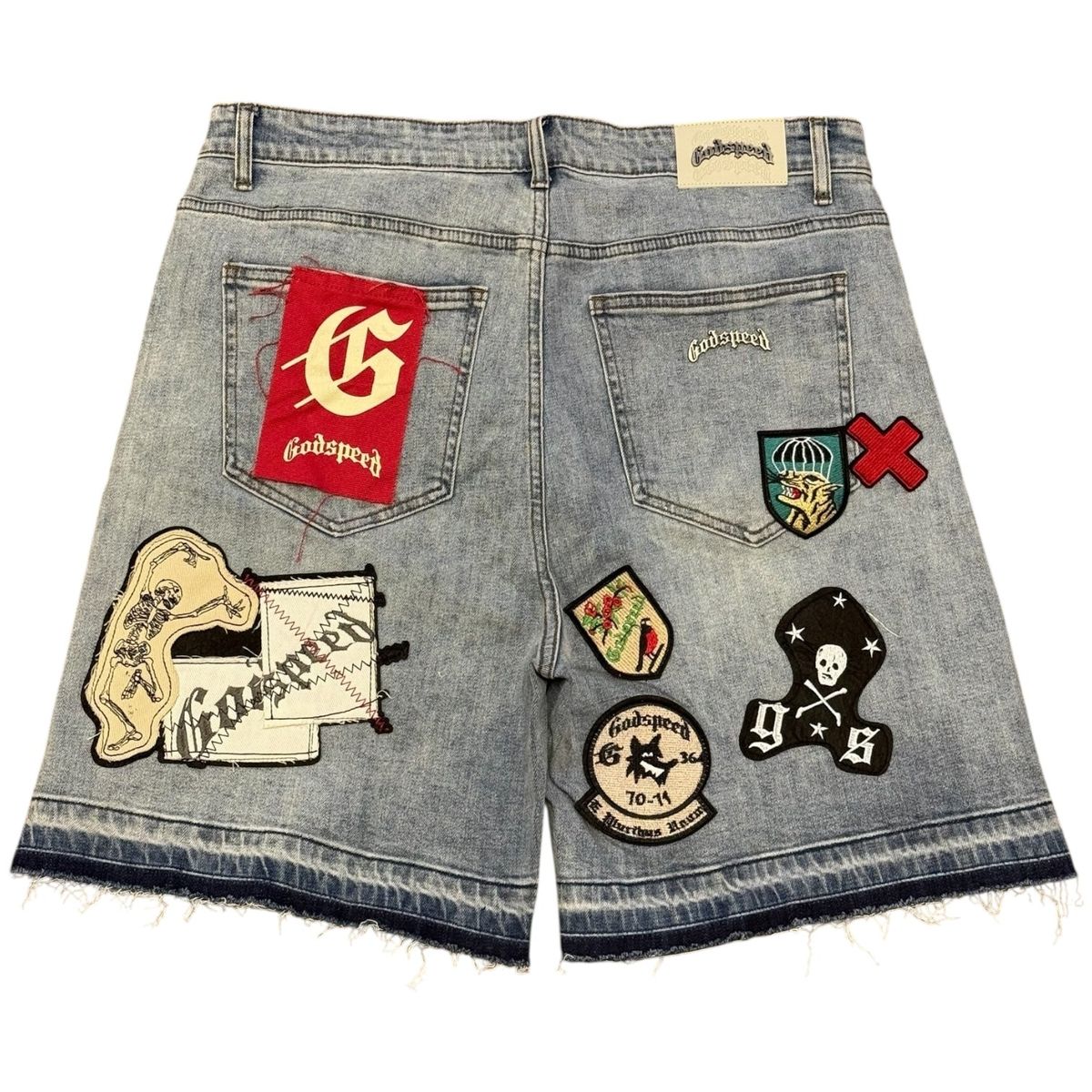 Godspeed Patchwork Denim Shorts BrandBoom Blue Brand new