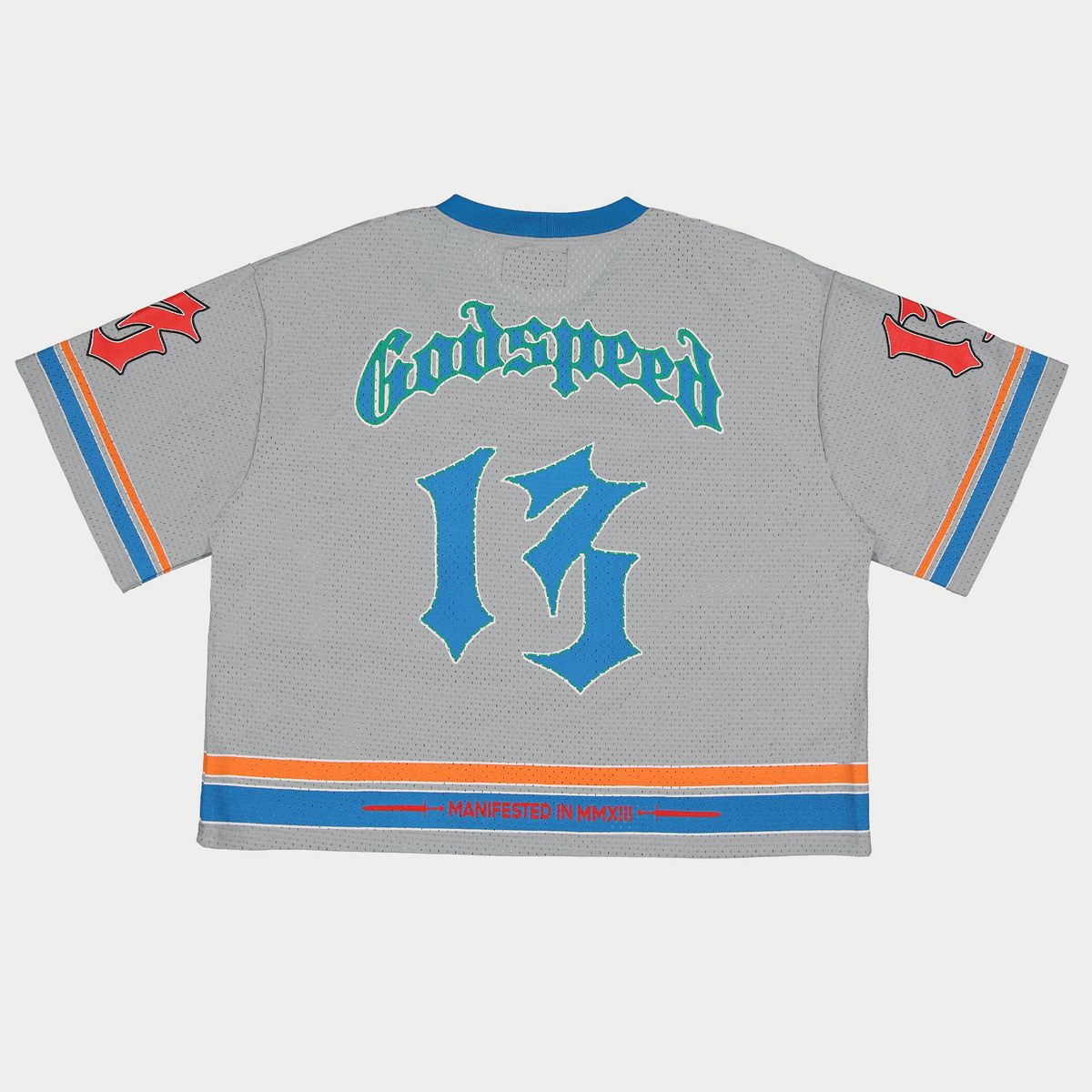 Godspeed First Down Jersey (Grey/Blue/Orange) Brand new