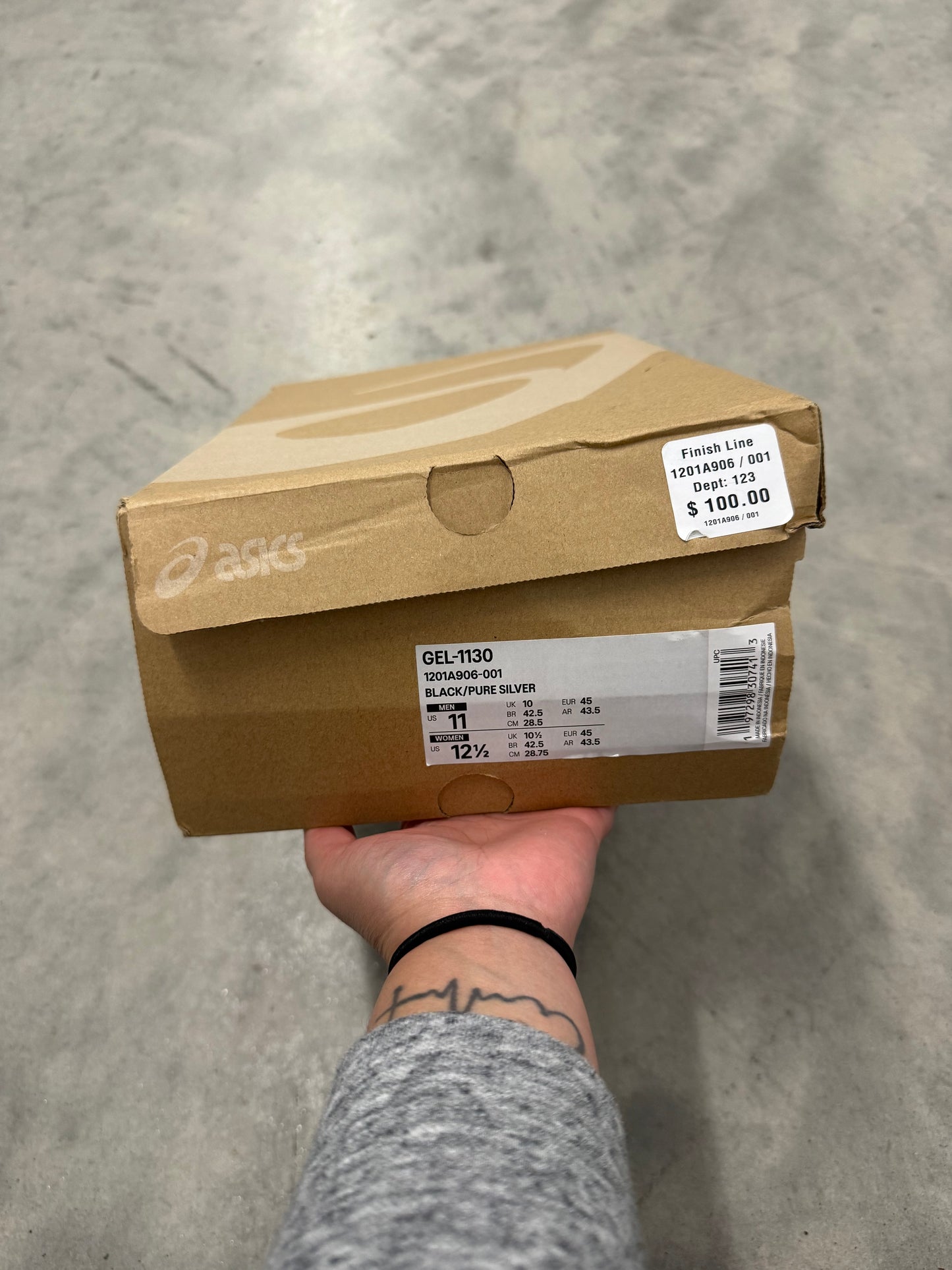 ASICS GEL-1130 “ Black Pure Silver “
