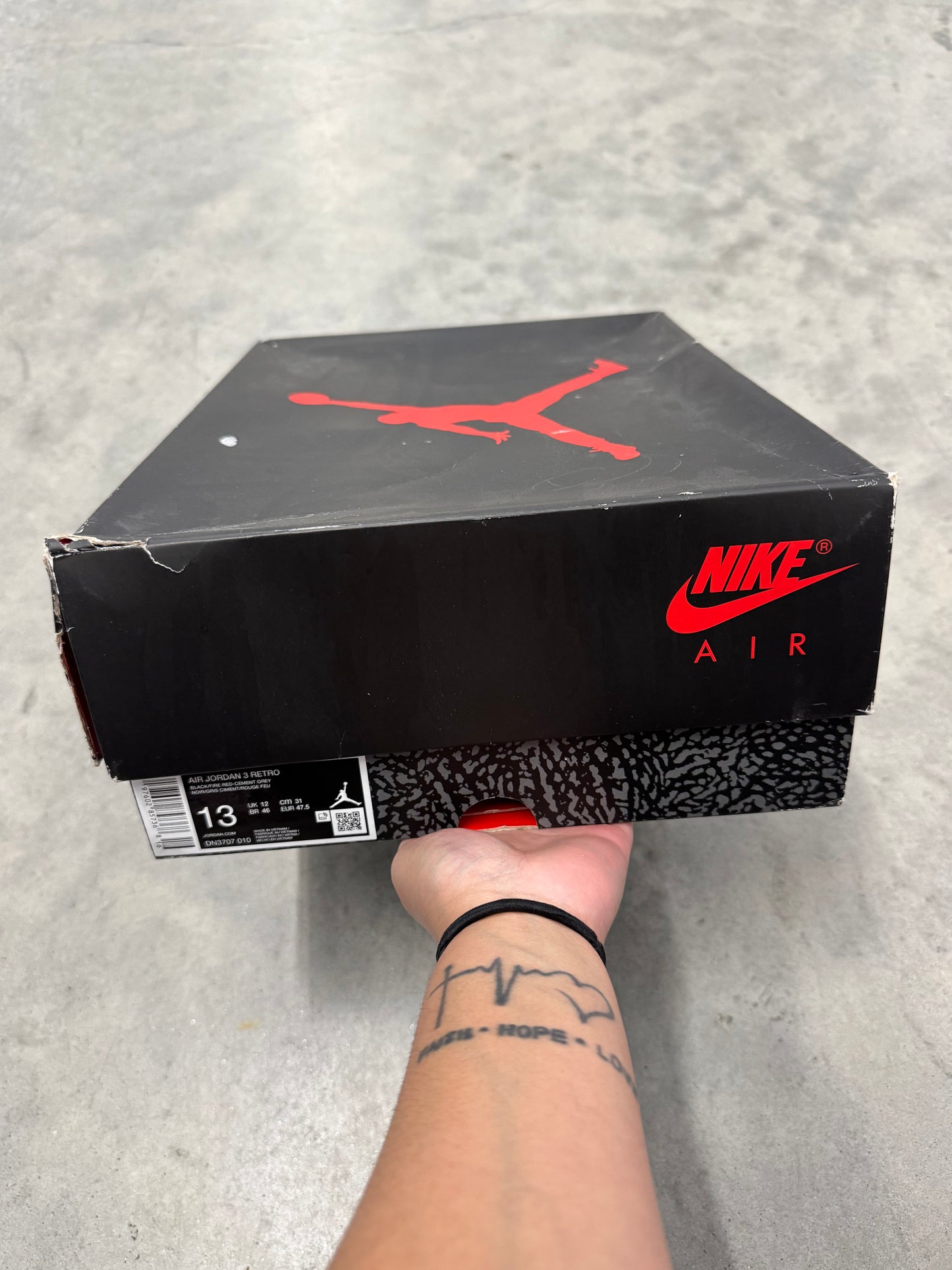 JORDAN 3 “ Black Cement “