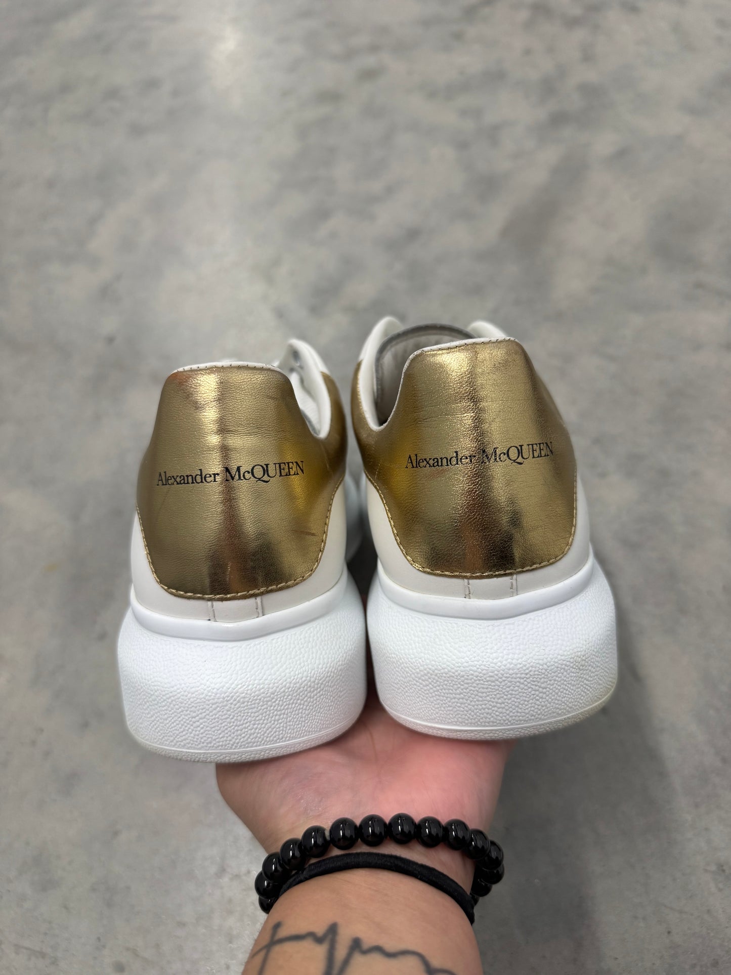 ALEXANDER MCQUEEN OVERSIZED SNEAKER “ White Gold “