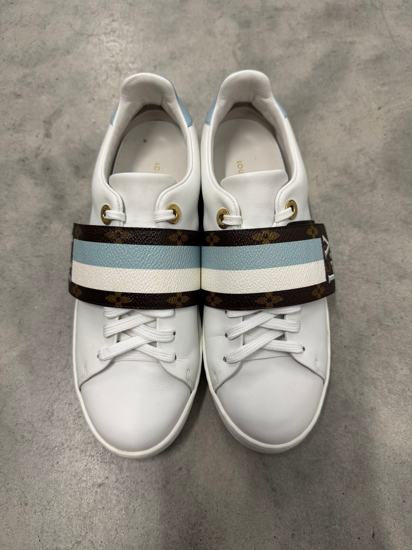 LOUIS VUITTON FRONTROW SNEAKERS “ White Brown “