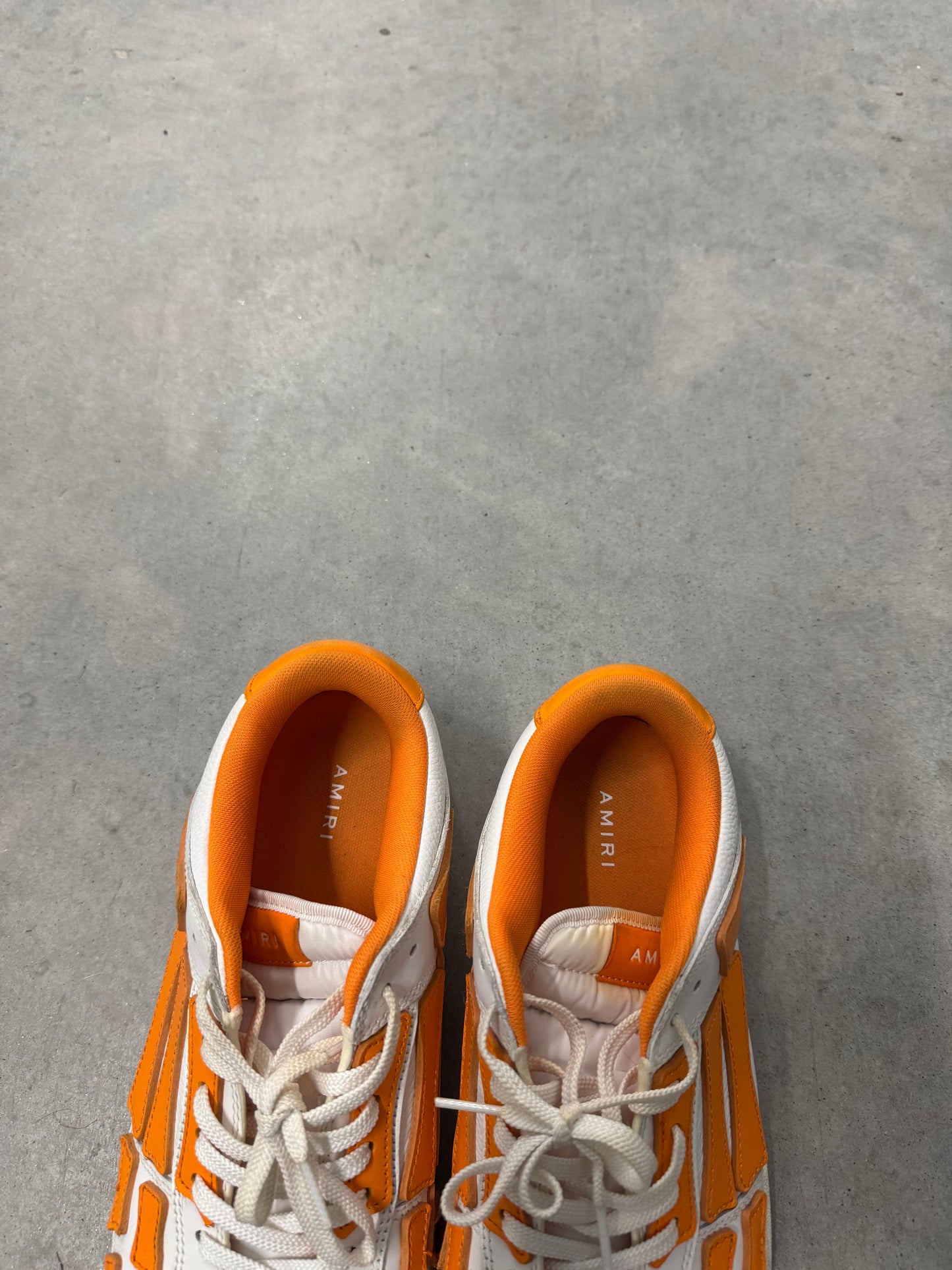 AMIRI SKEL TOP LOW “ White Orange “
