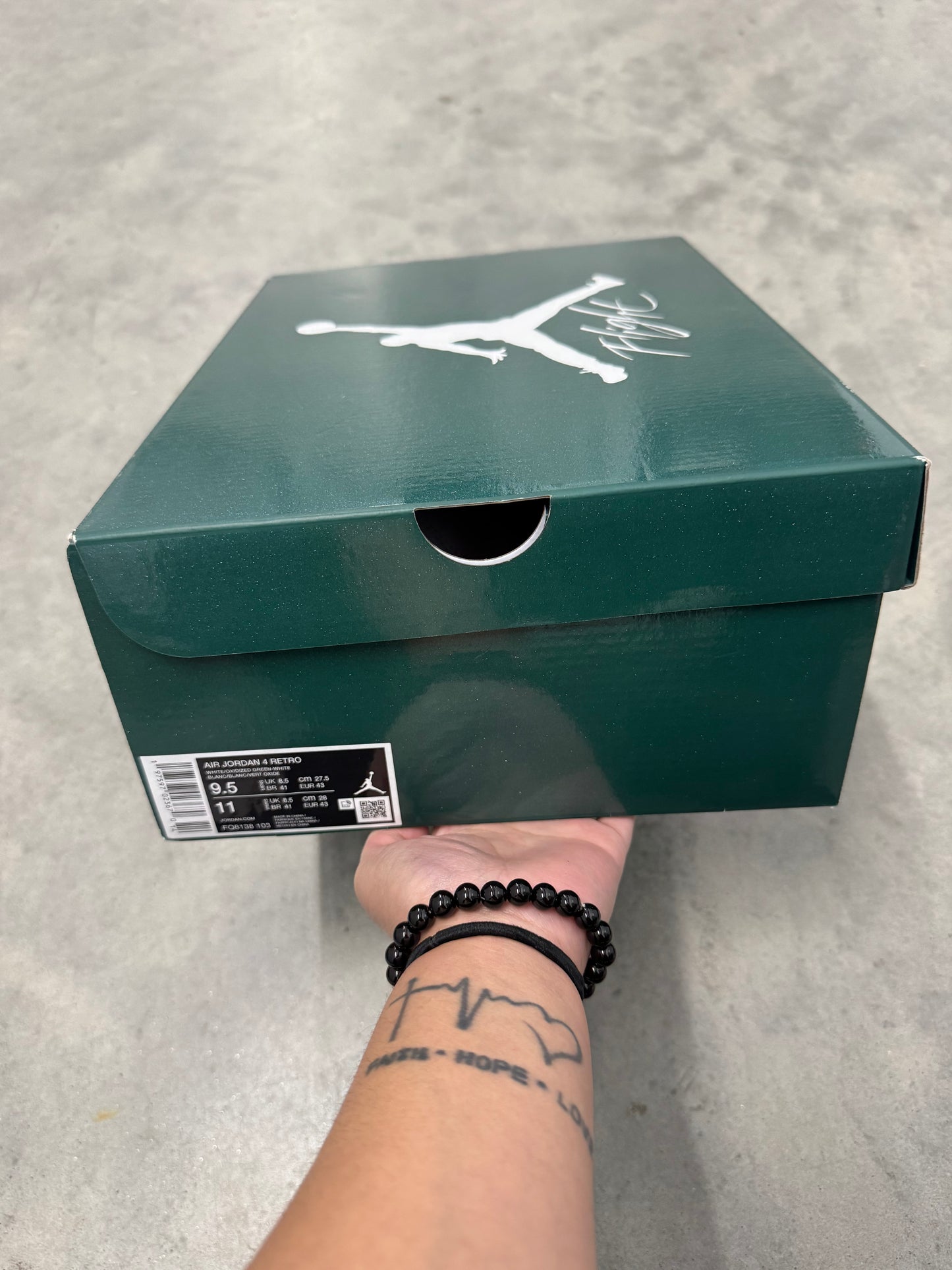 JORDAN 4 “ Oxidized Green “