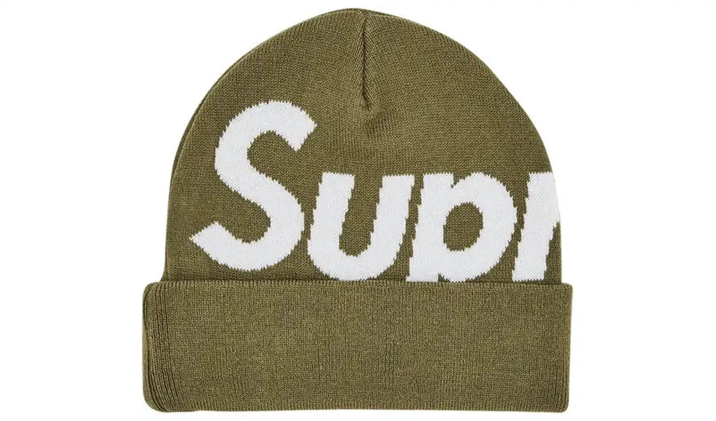 Supreme Logo Beanie Brand new "Light Olive"