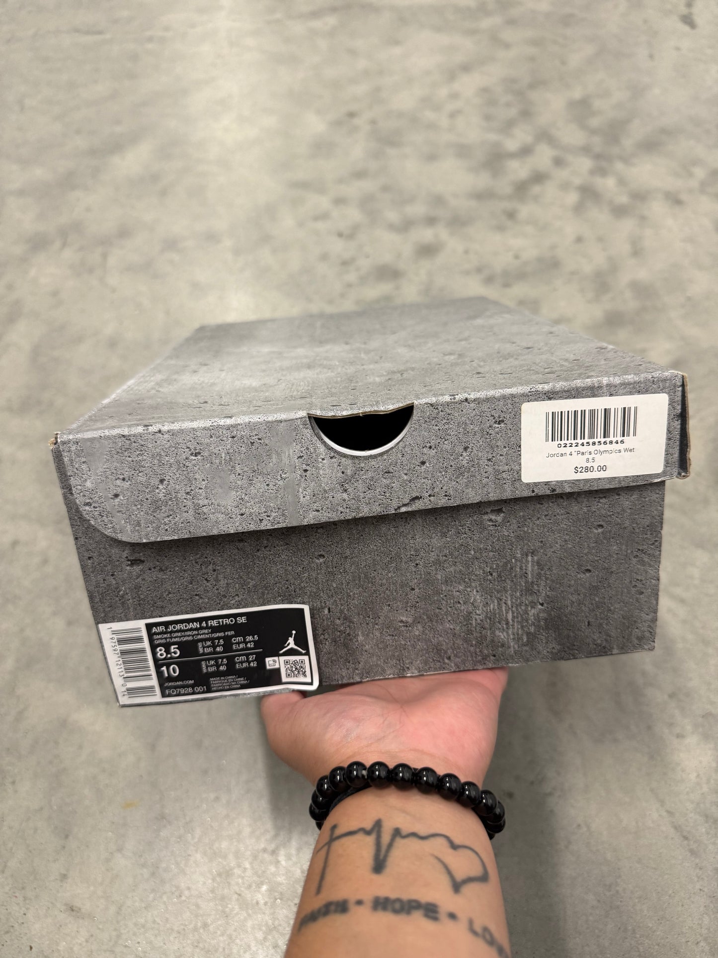 JORDAN 4 “ Wet Cement “