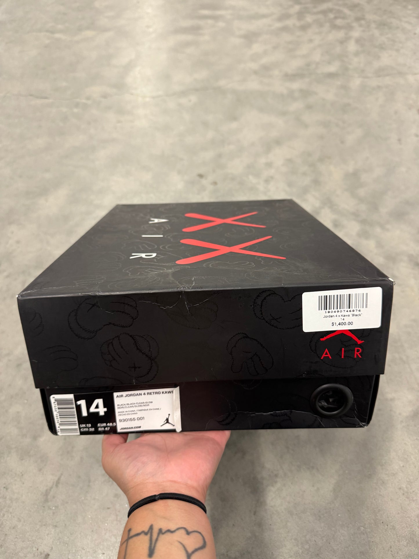 KAWS JORDAN 4 “ Black “