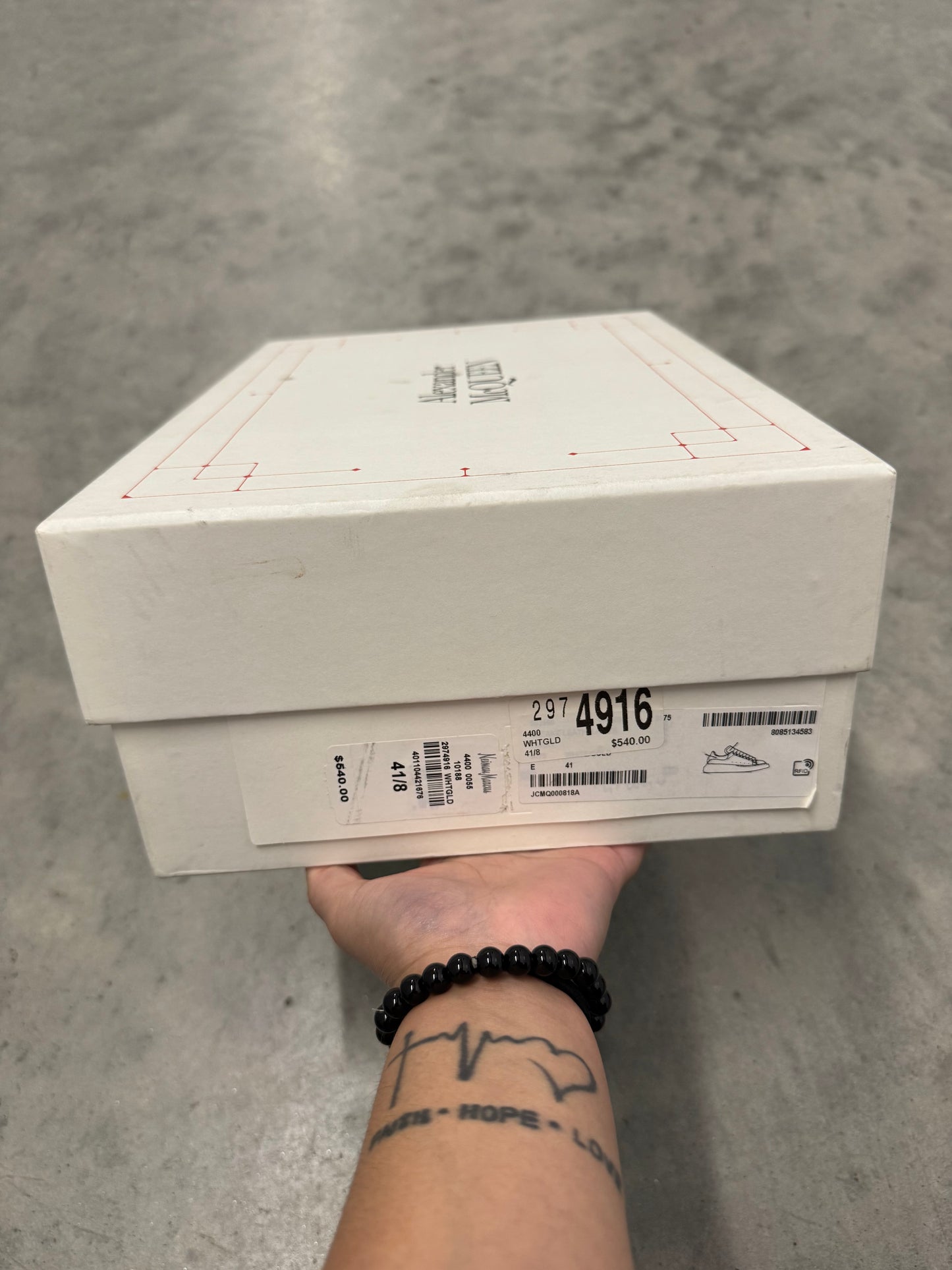 ALEXANDER MCQUEEN OVERSIZED SNEAKER “ White Gold “