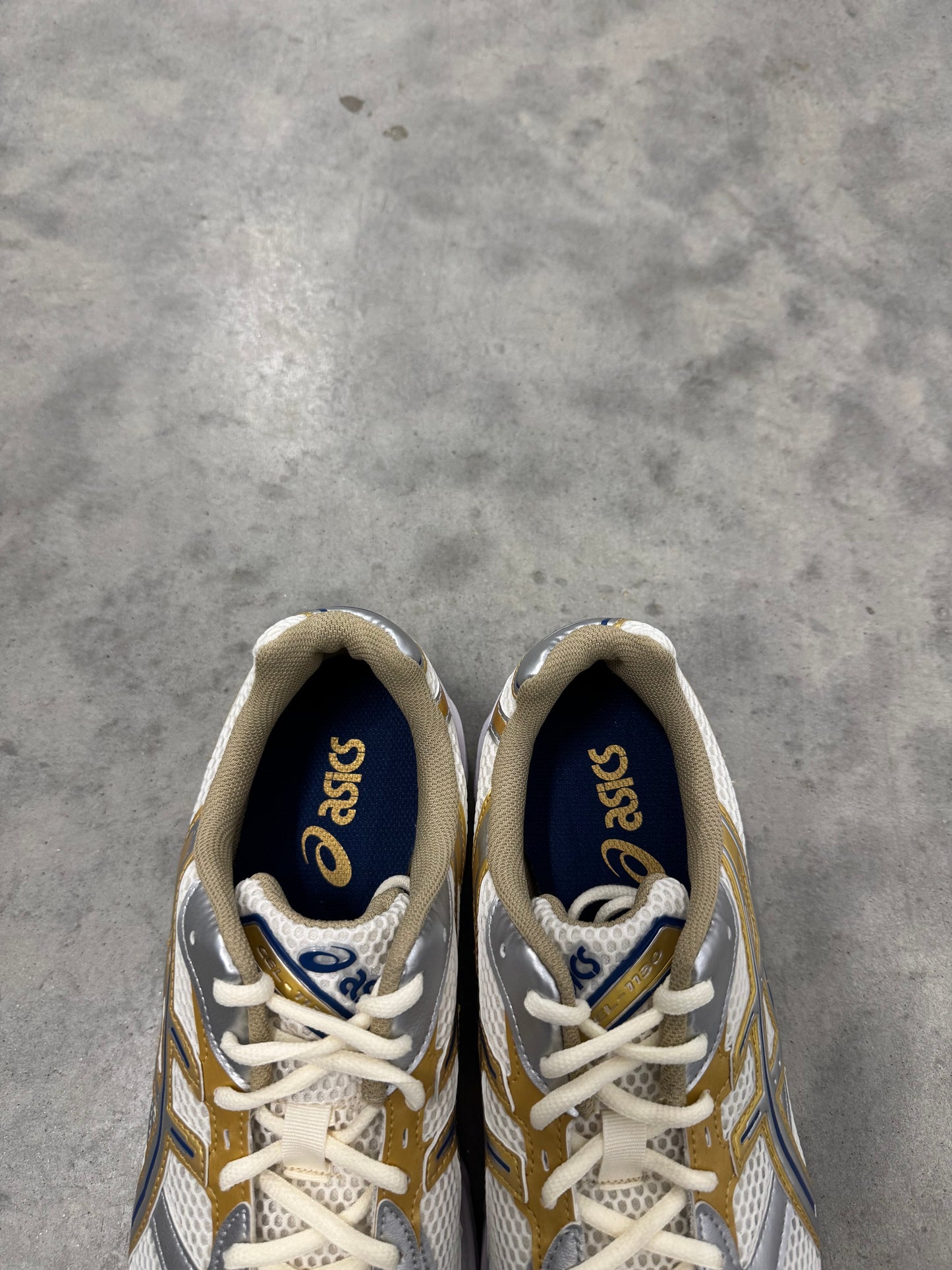 ASICS GEL-1130 “ Cream Pure Silver Gold Blue “