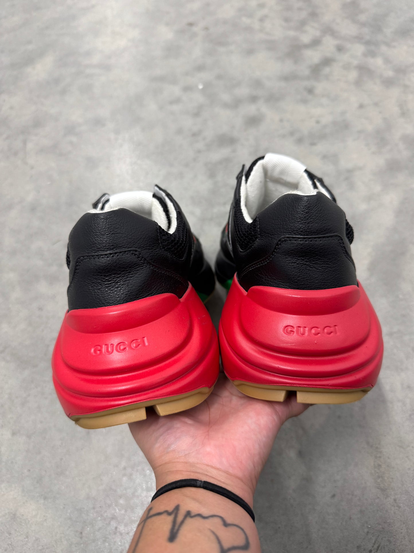 GUCCI RHYTON “ Black Red Green Reflective “