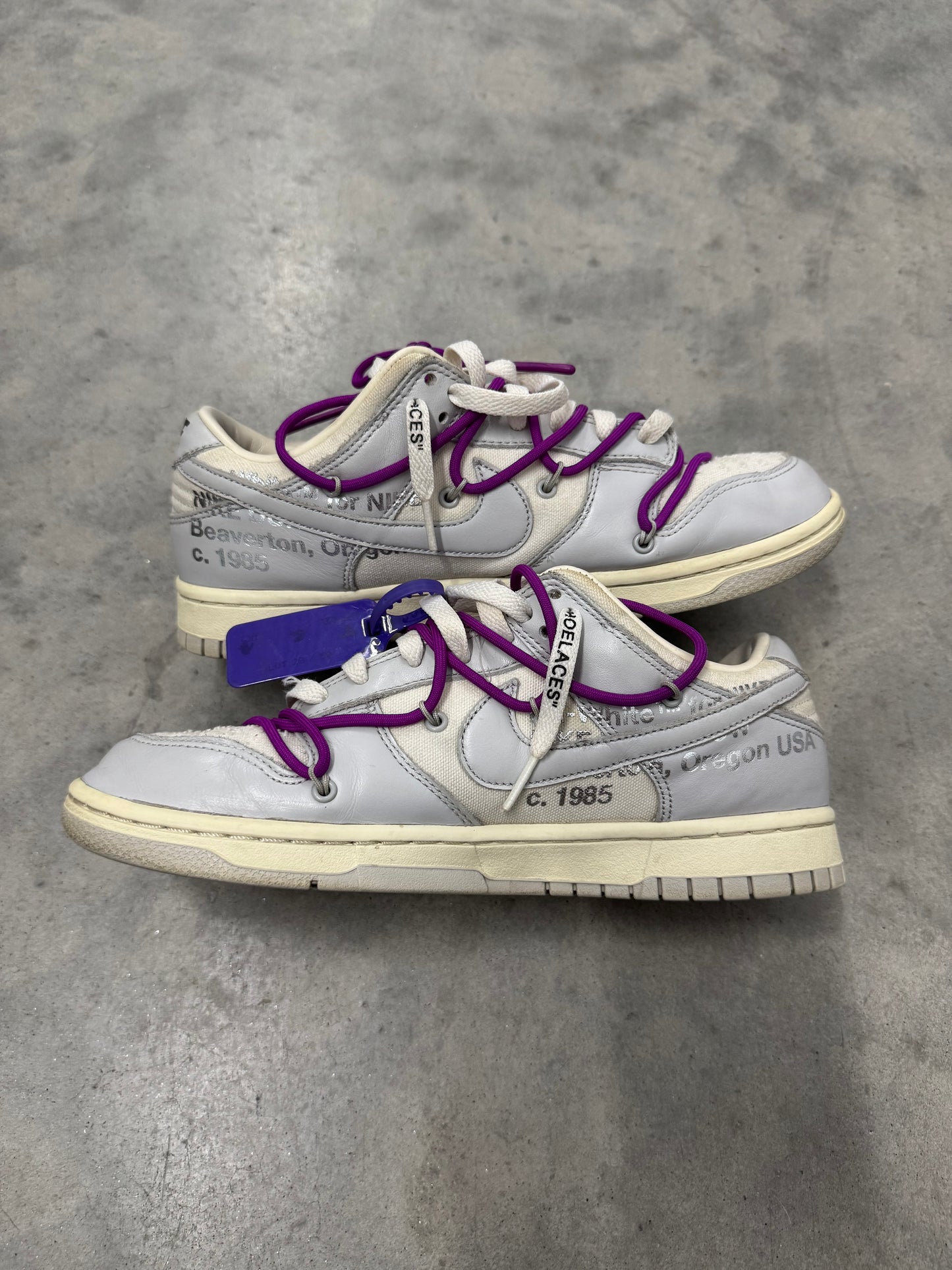 OFF-WHITE NIKE DUNK LOW “ Lot 28 of 50 “