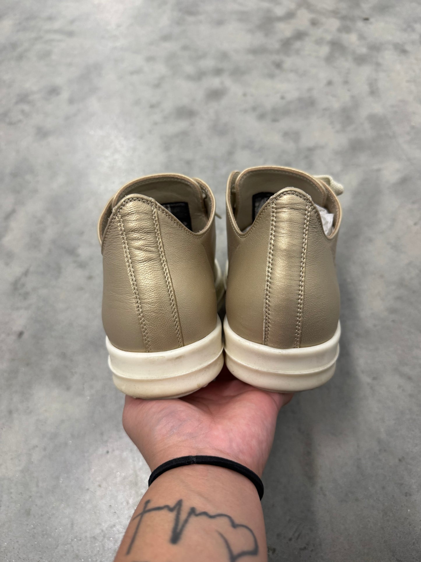 RICK OWENS HOLLYWOOD RUNWAY LOW “ Gold “