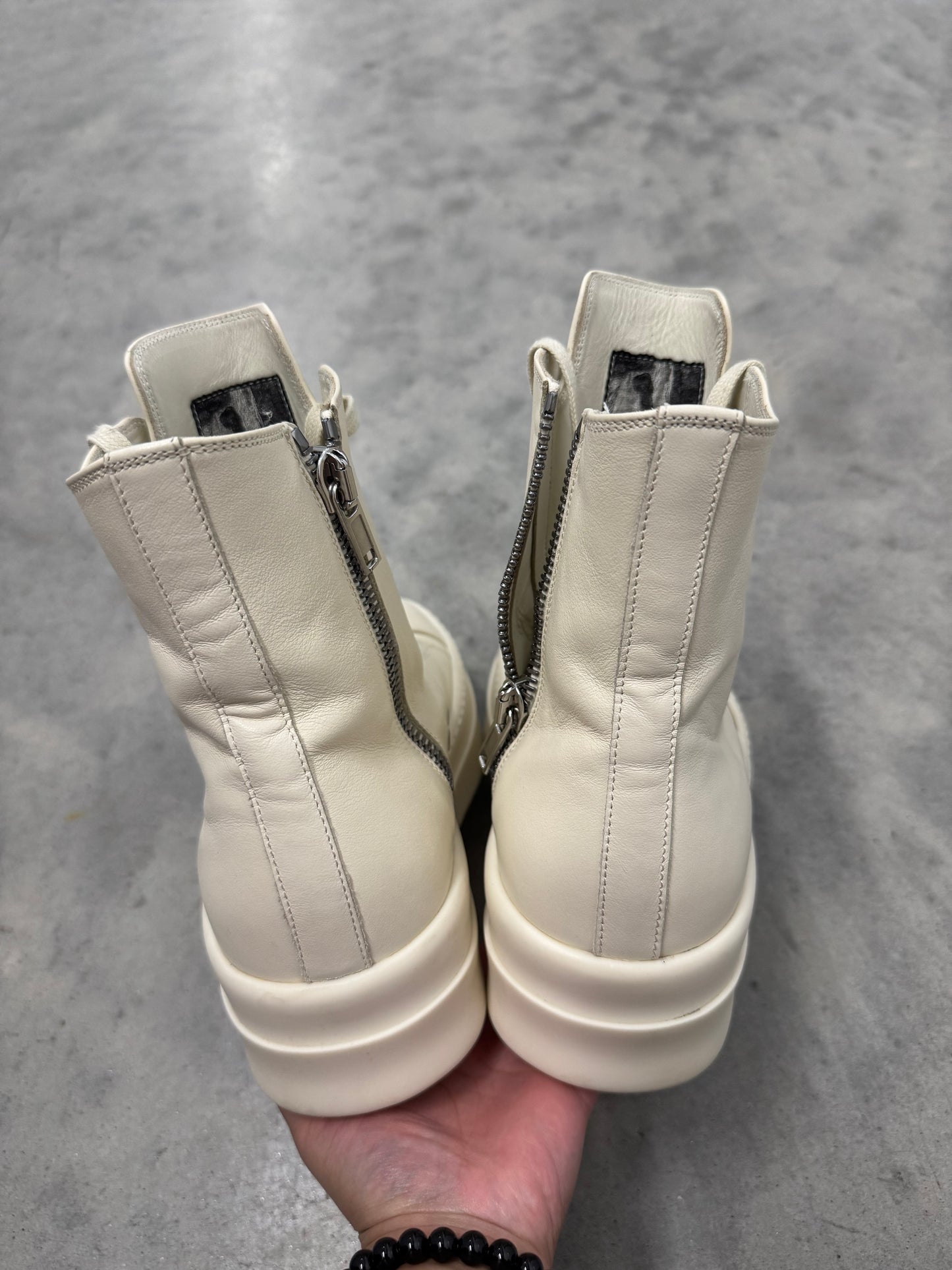RICK OWENS MEGA BUMPER SNEAKERS “ Milk “