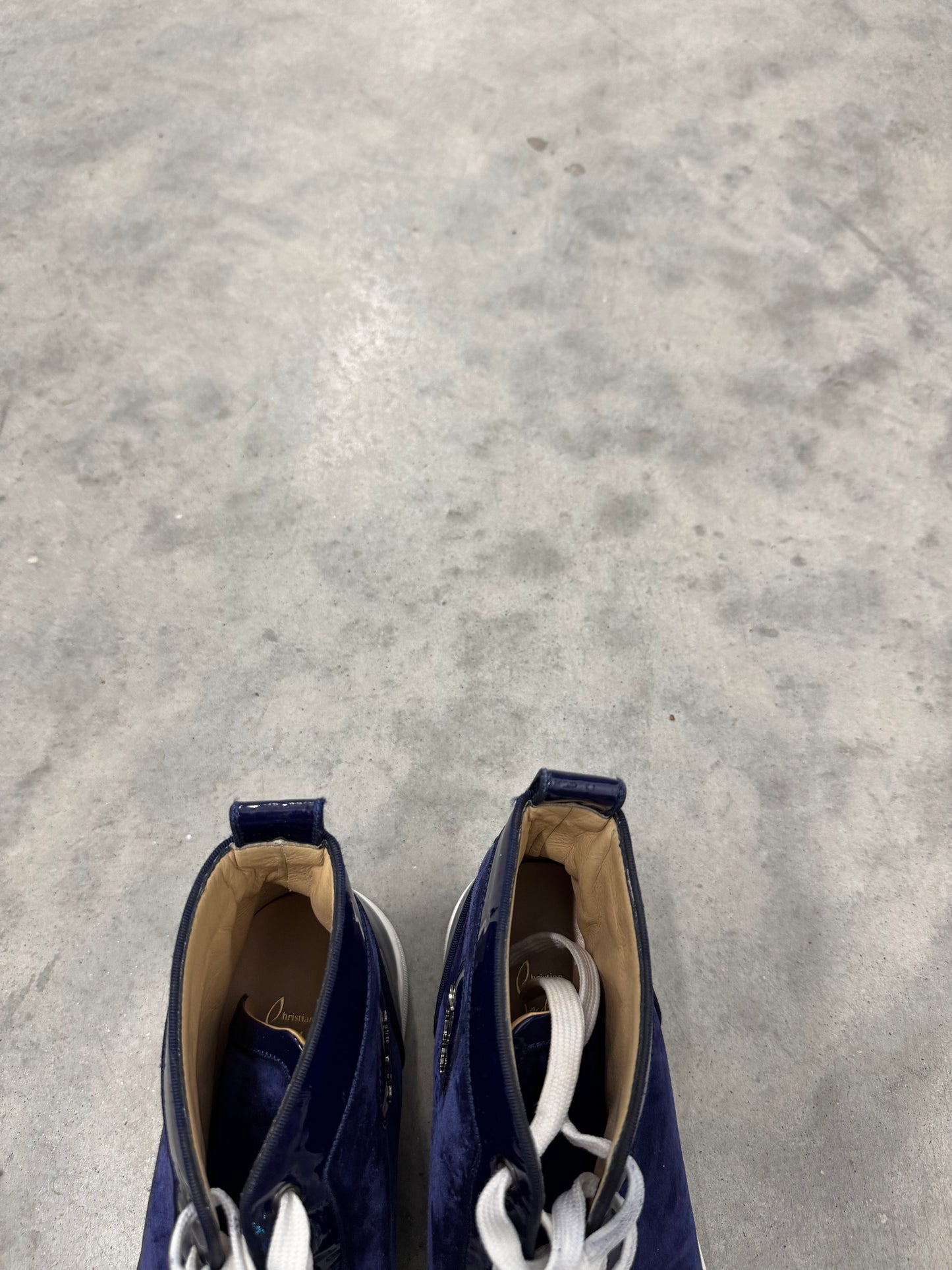 CHRISTIAN LOUBOUTIN MIXKEOLOUIS FLAT “ Navy - Multicolor “