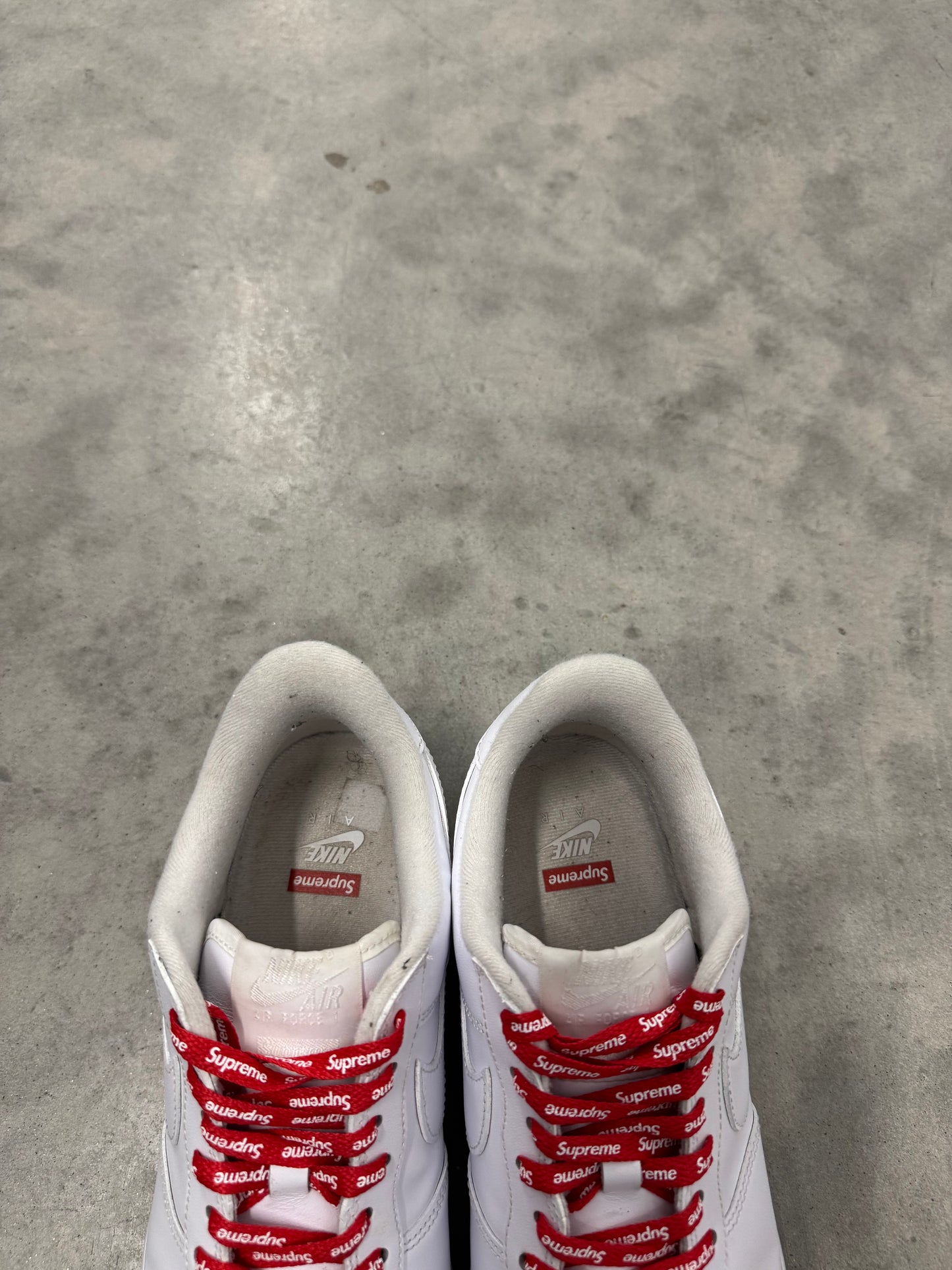AIR FORCE SUPREME LOW “ Box-Logo White “