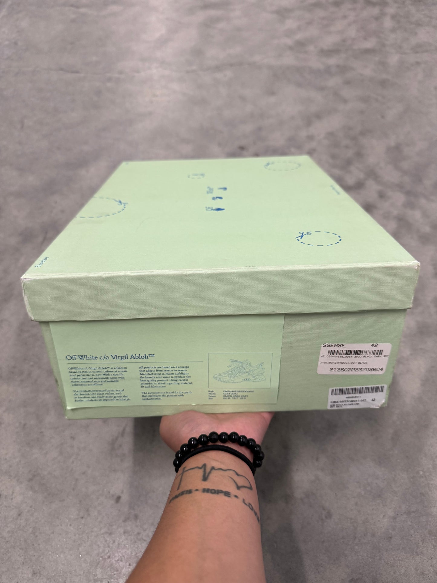 OFF-WHITE ODSY 2000 “ Black Dark Grey “