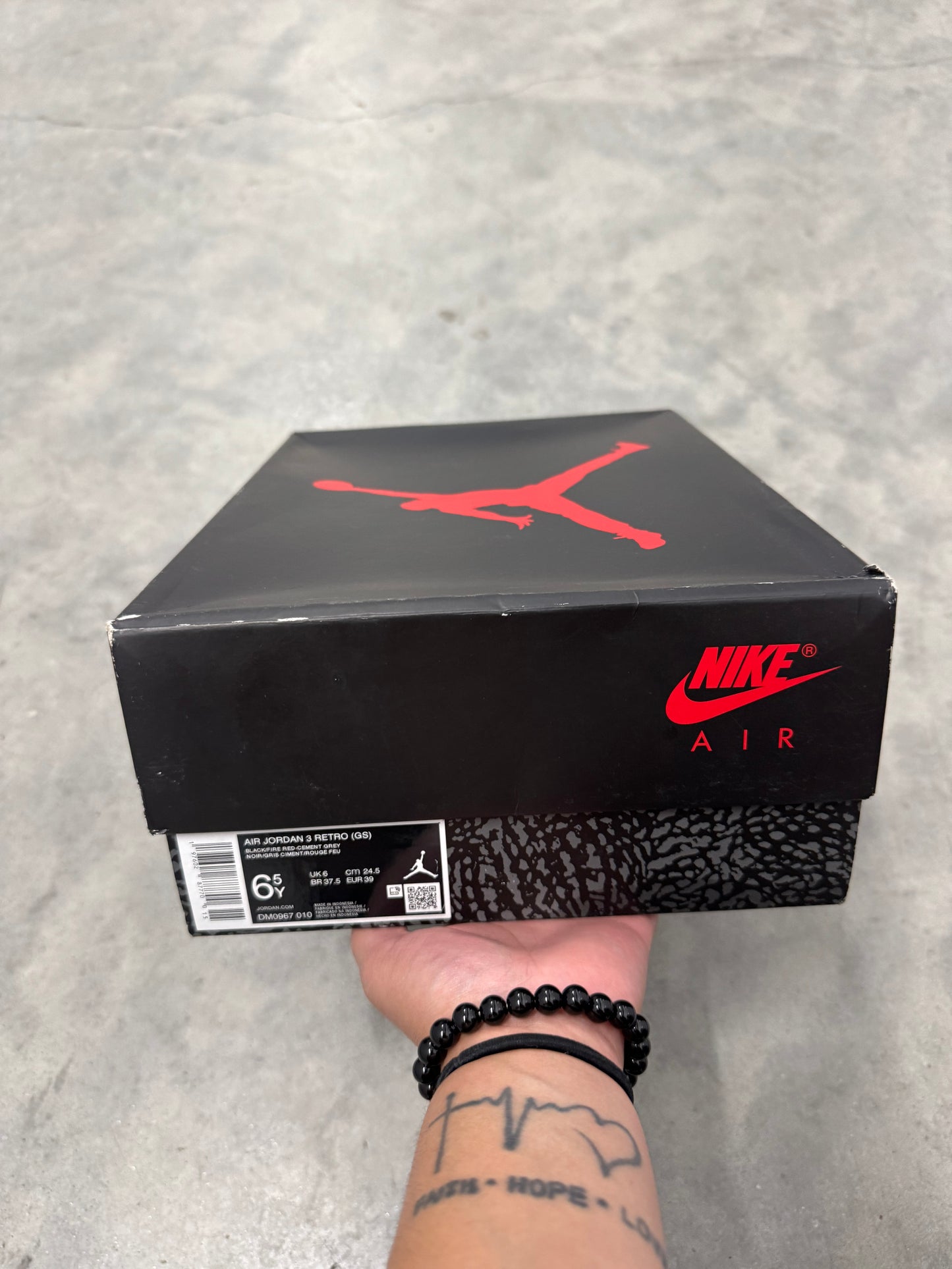 JORDAN 3 “ Black Cement “