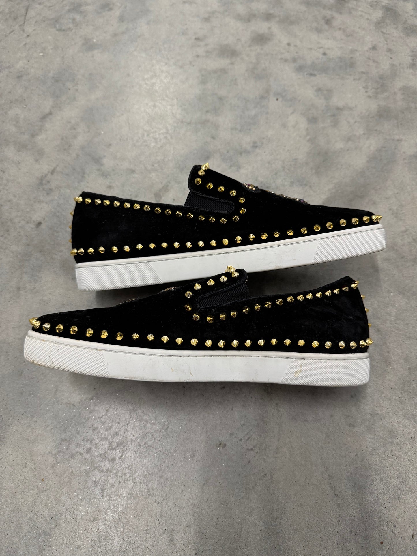 CHRISTIAN LOUBOUTIN ROLLER BOAT “ Black Gold “