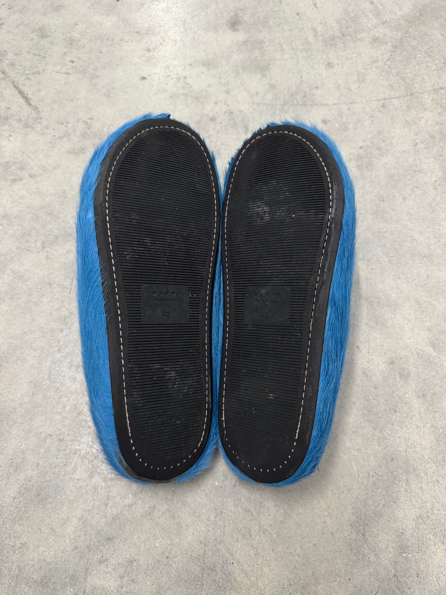 MARNI FUSSBETT SABOT “ Mineral Blue “