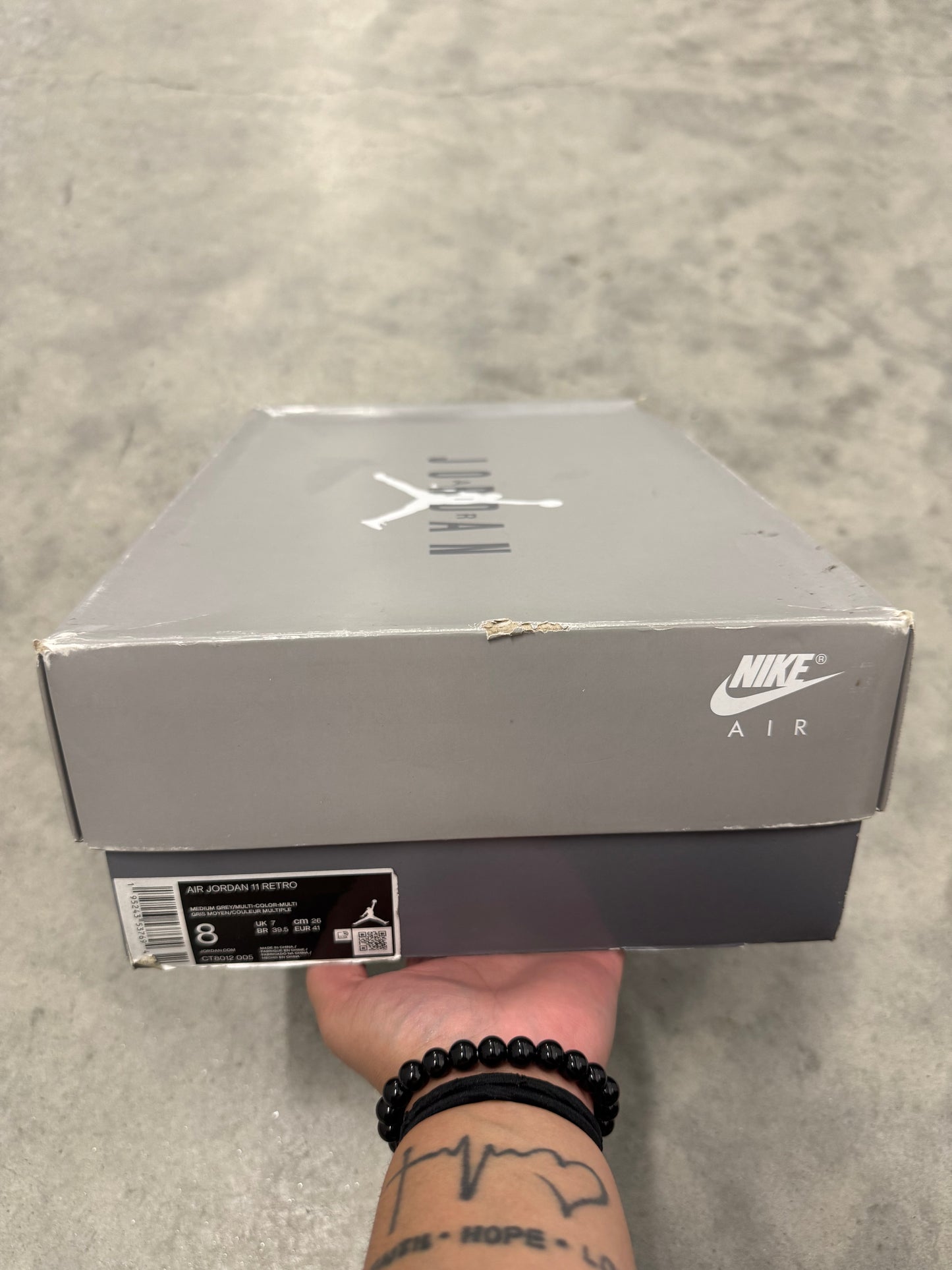 JORDAN 11 “ Cool Grey “