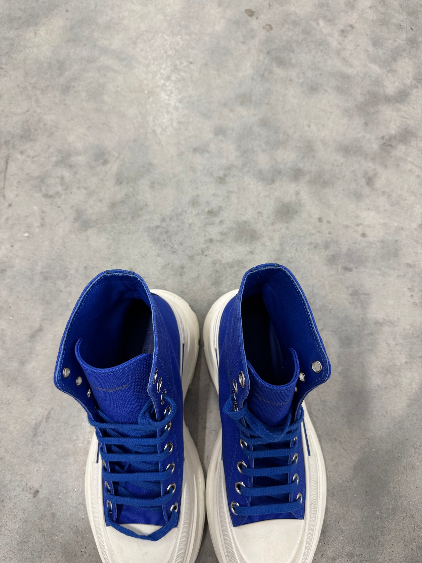 ALEXANDER MCQUEEN TREAD SLICK BOOT “ Blue “
