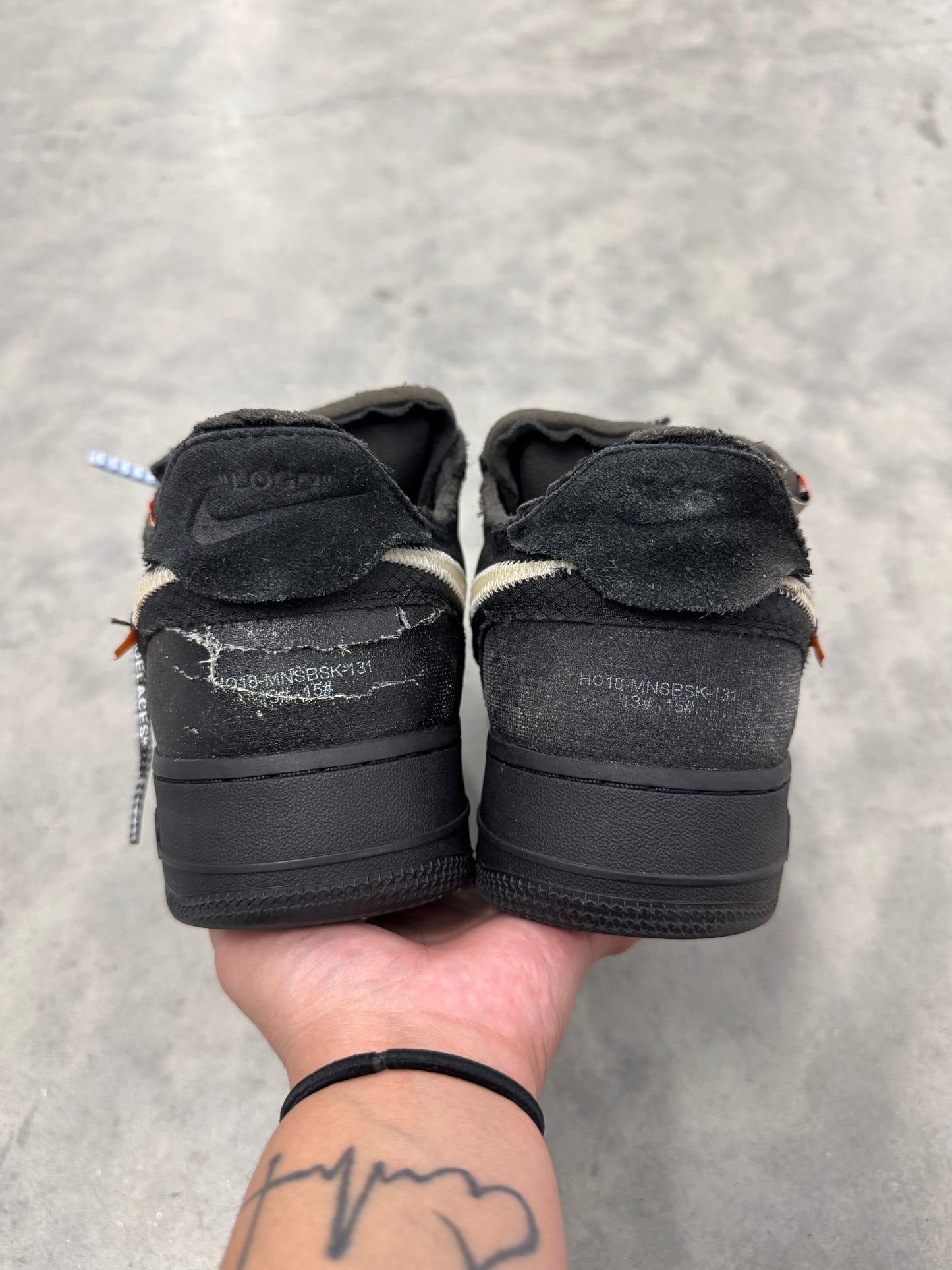 OFF-WHITE AIR FORCE 1 LOW “ Black “