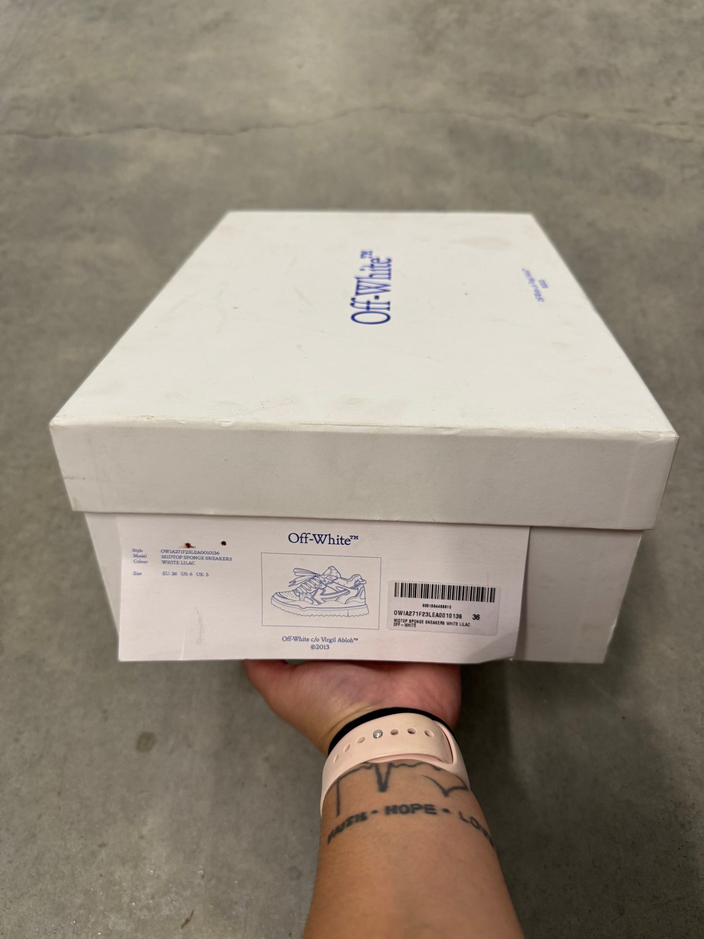 OFF-WHITE NEW MID SPONGE “ White Lilac Blue “