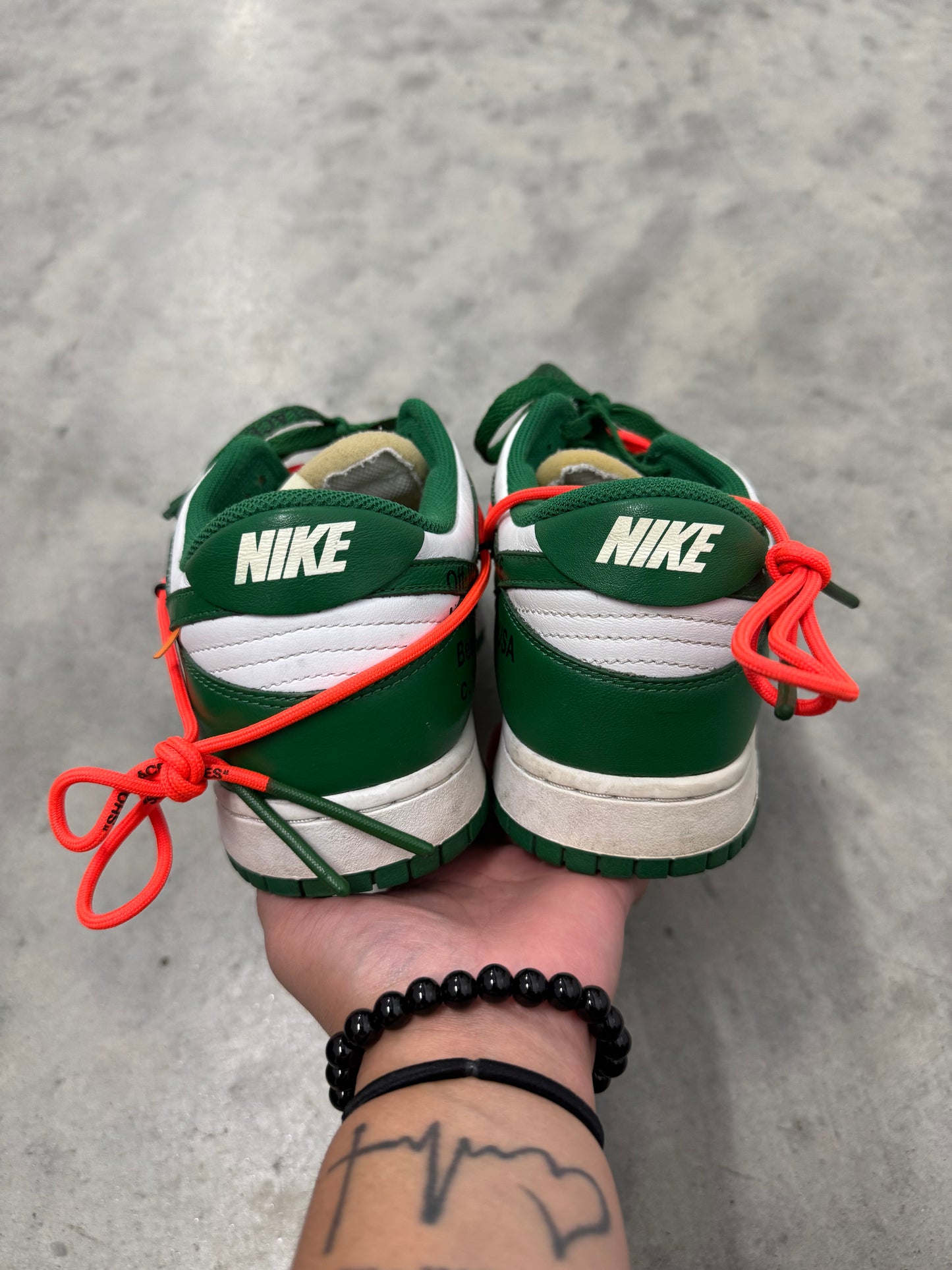 OFF-WHITE NIKE DUNK LOW “ Pine Green “