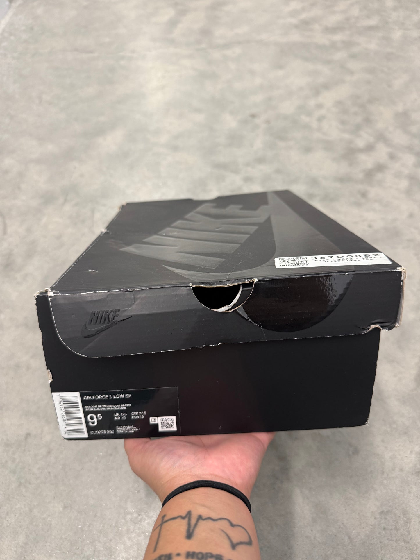 AIR FORCE SUPREME LOW “ Box-Logo Baroque Brown “