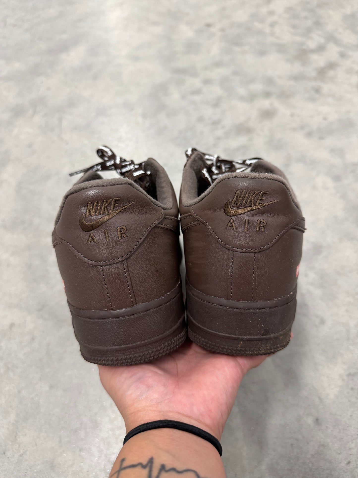 AIR FORCE SUPREME LOW “ Box-Logo Baroque Brown “
