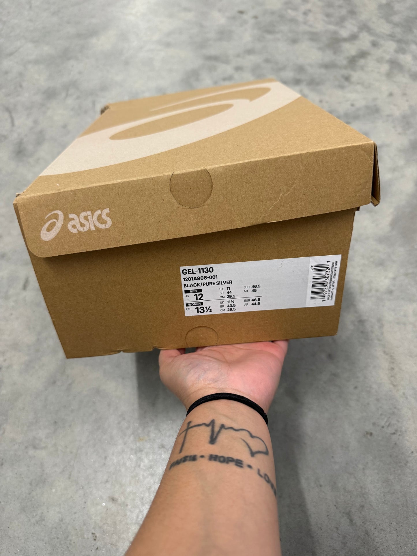 ASICS GEL-1130 “ Black Pure Silver “