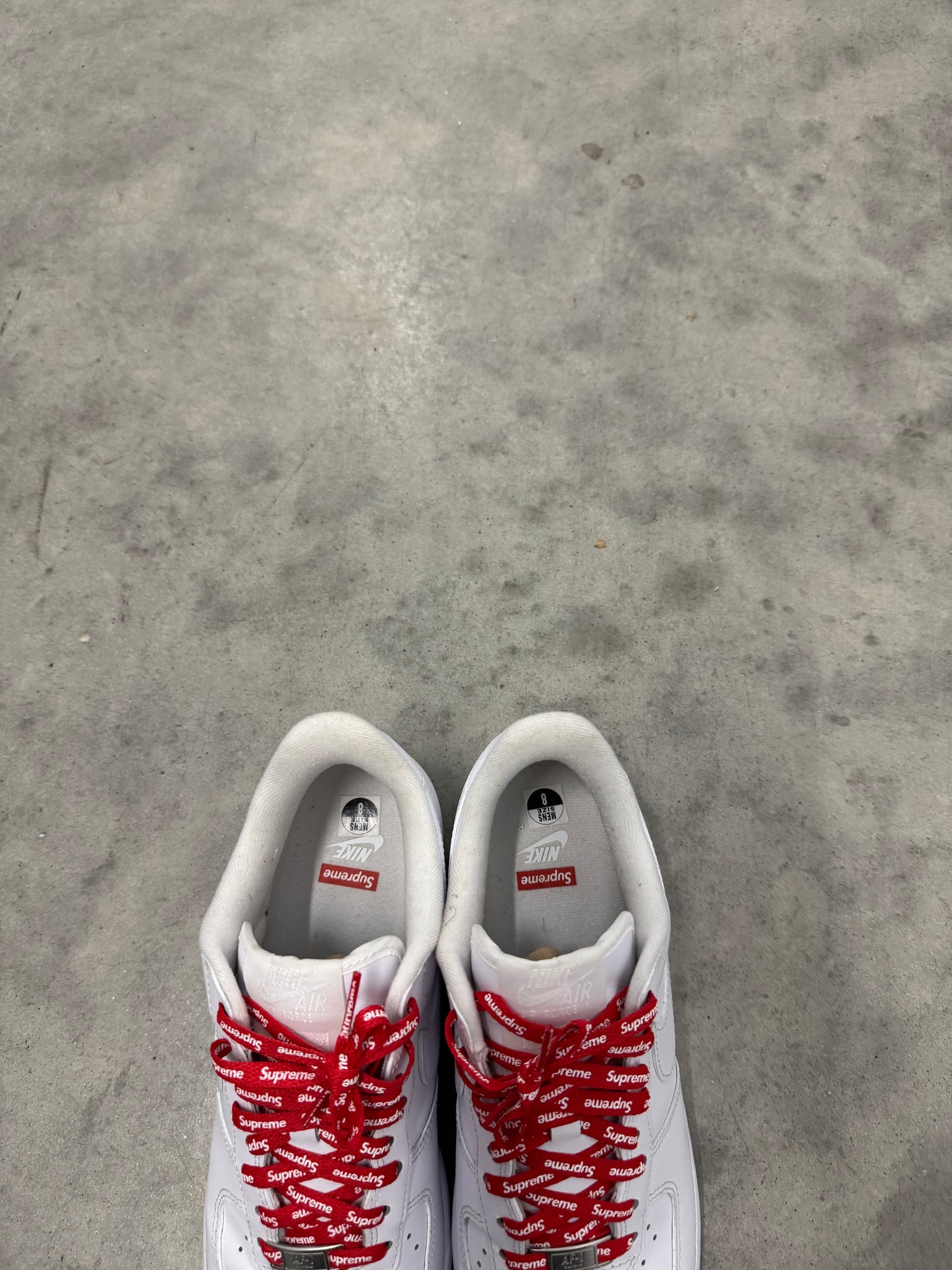 AIR FORCE SUPREME LOW “ Box-Logo White “