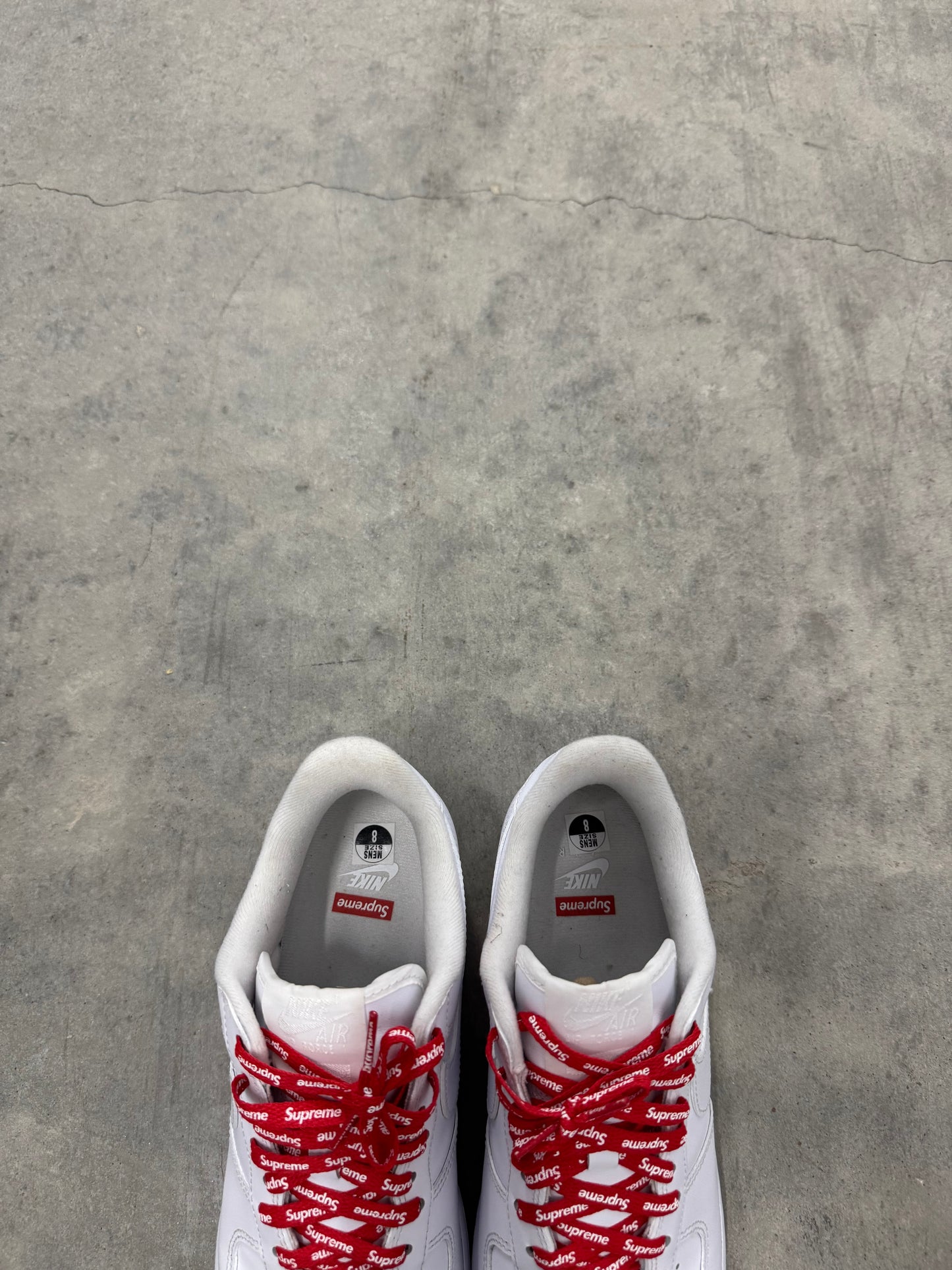 AIR FORCE SUPREME LOW “ Box-Logo White “