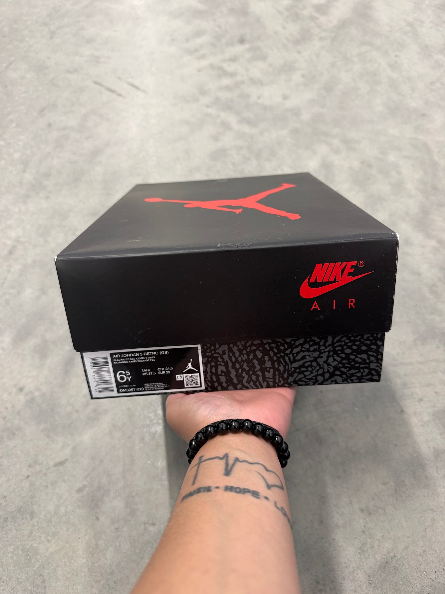 JORDAN 3 “ Black Cement “