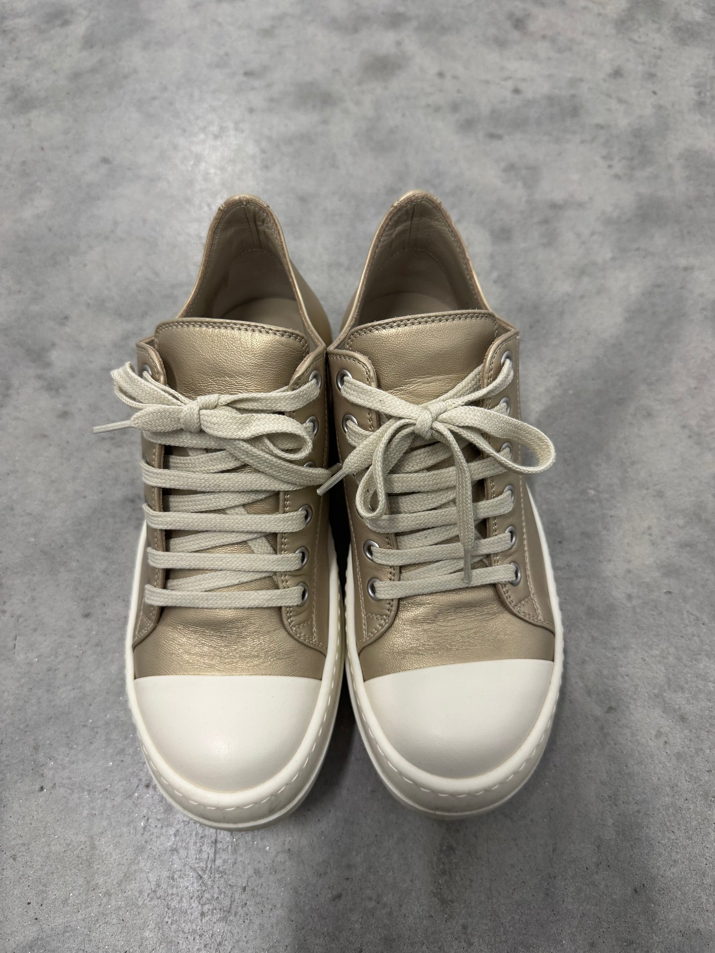 RICK OWENS HOLLYWOOD RUNWAY LOW “ Gold “