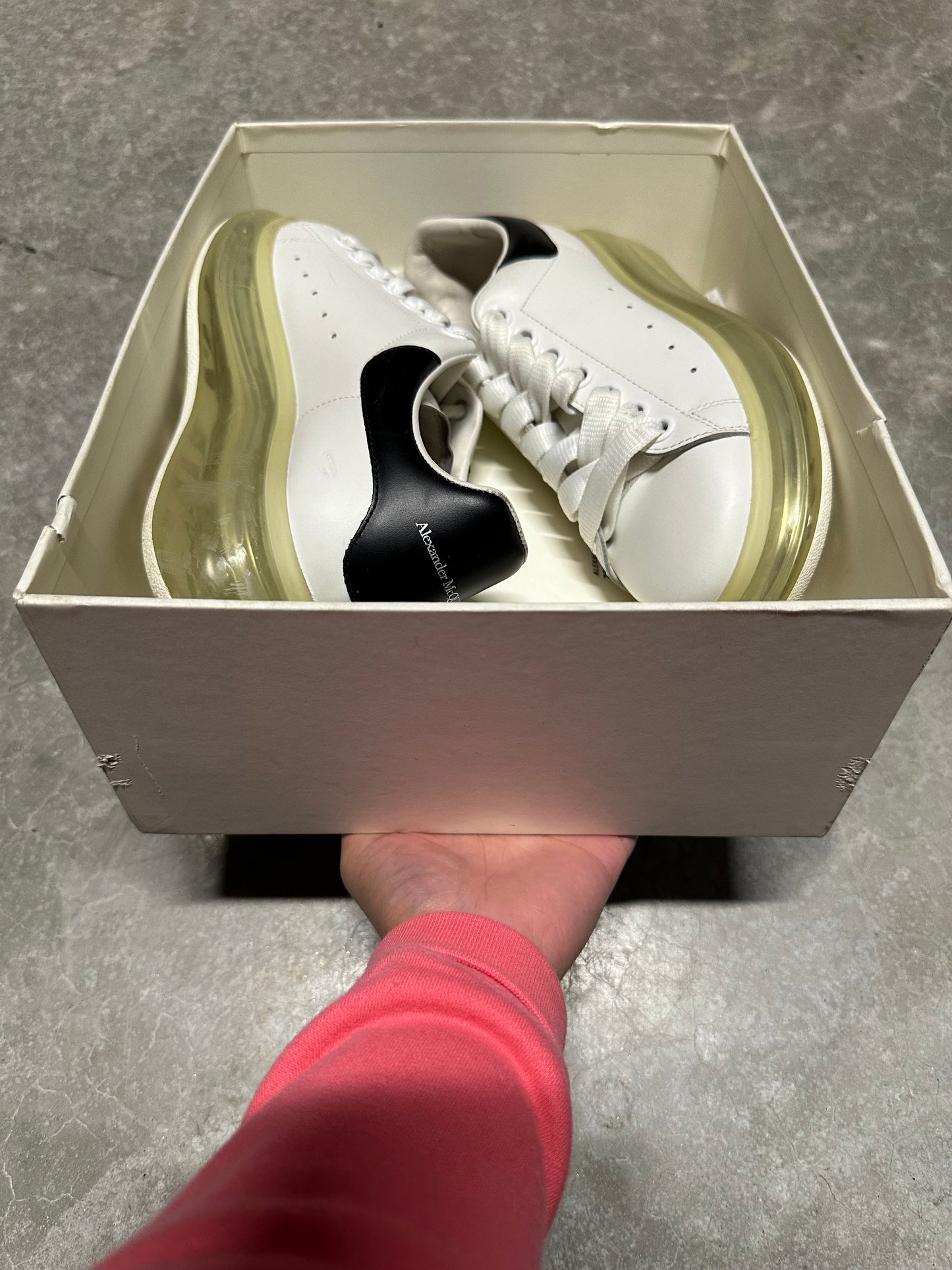 ALEXANDER MCQUEEN OVERSIZED SNEAKERS “ CLEAR SOLE “