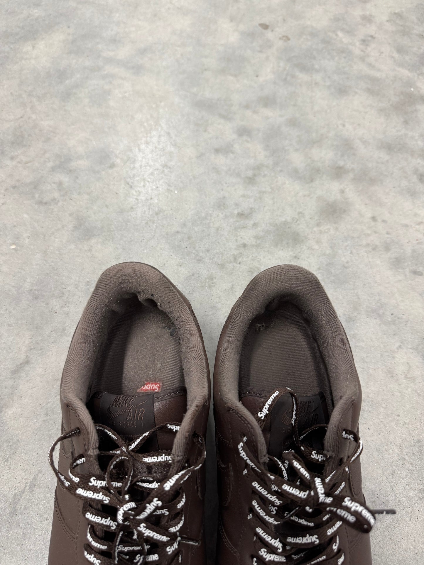 AIR FORCE SUPREME LOW “ Box-Logo Baroque Brown “