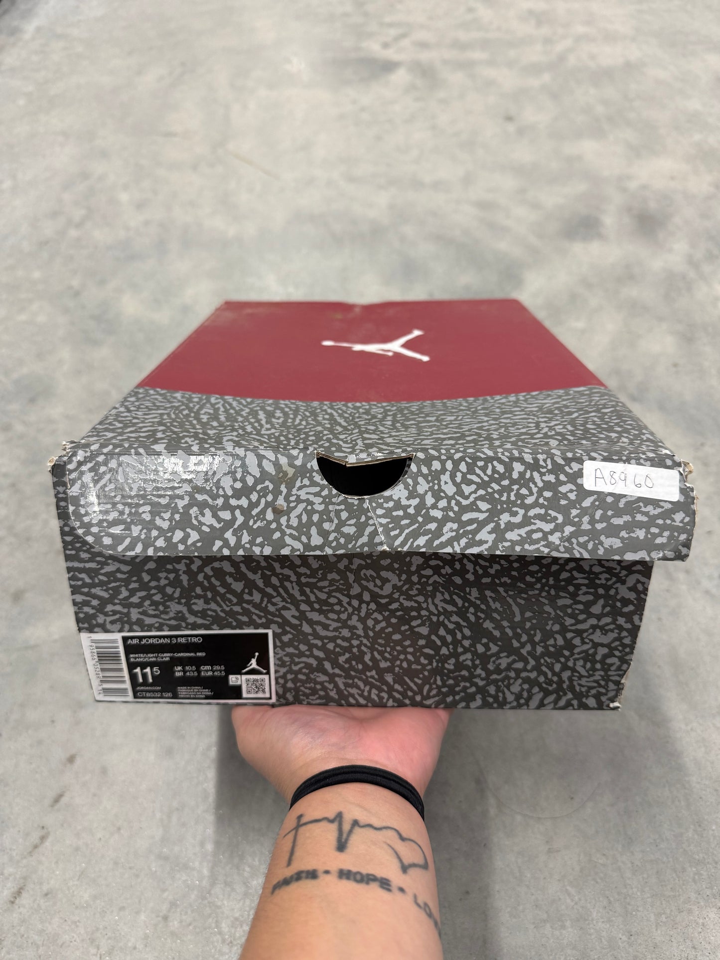 JORDAN 3 “ Cardinal Red “