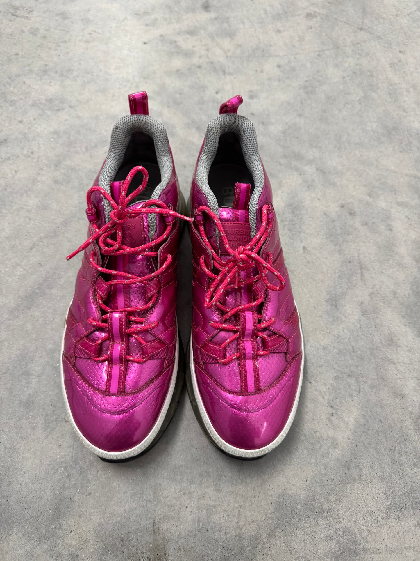 BURBERRY LONDON SNEAKER “ Fuchsia Pink “