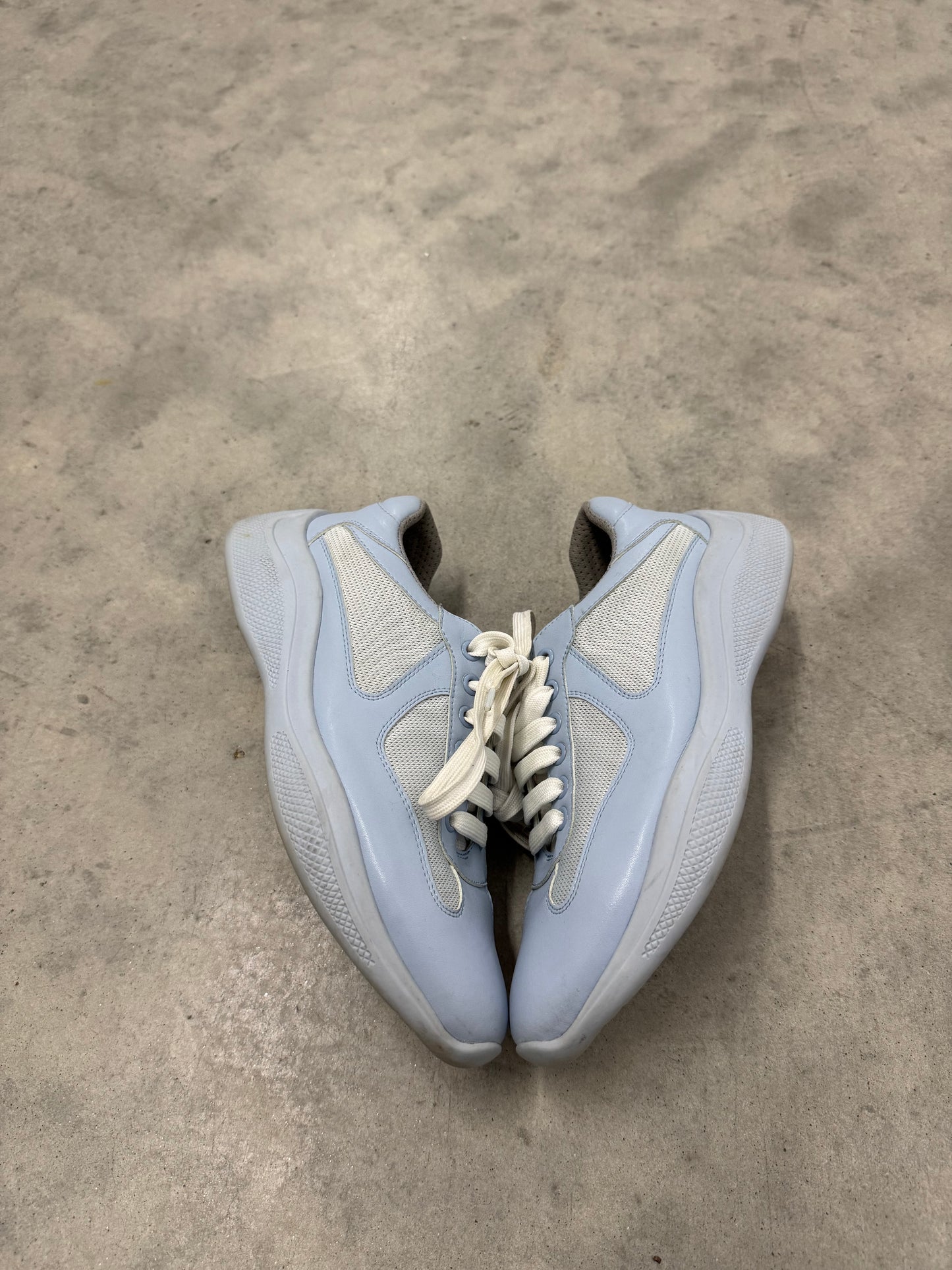 PRADA AMERICA’S CUP SOFT RUBBER SNEAKERS “ Light Blue “