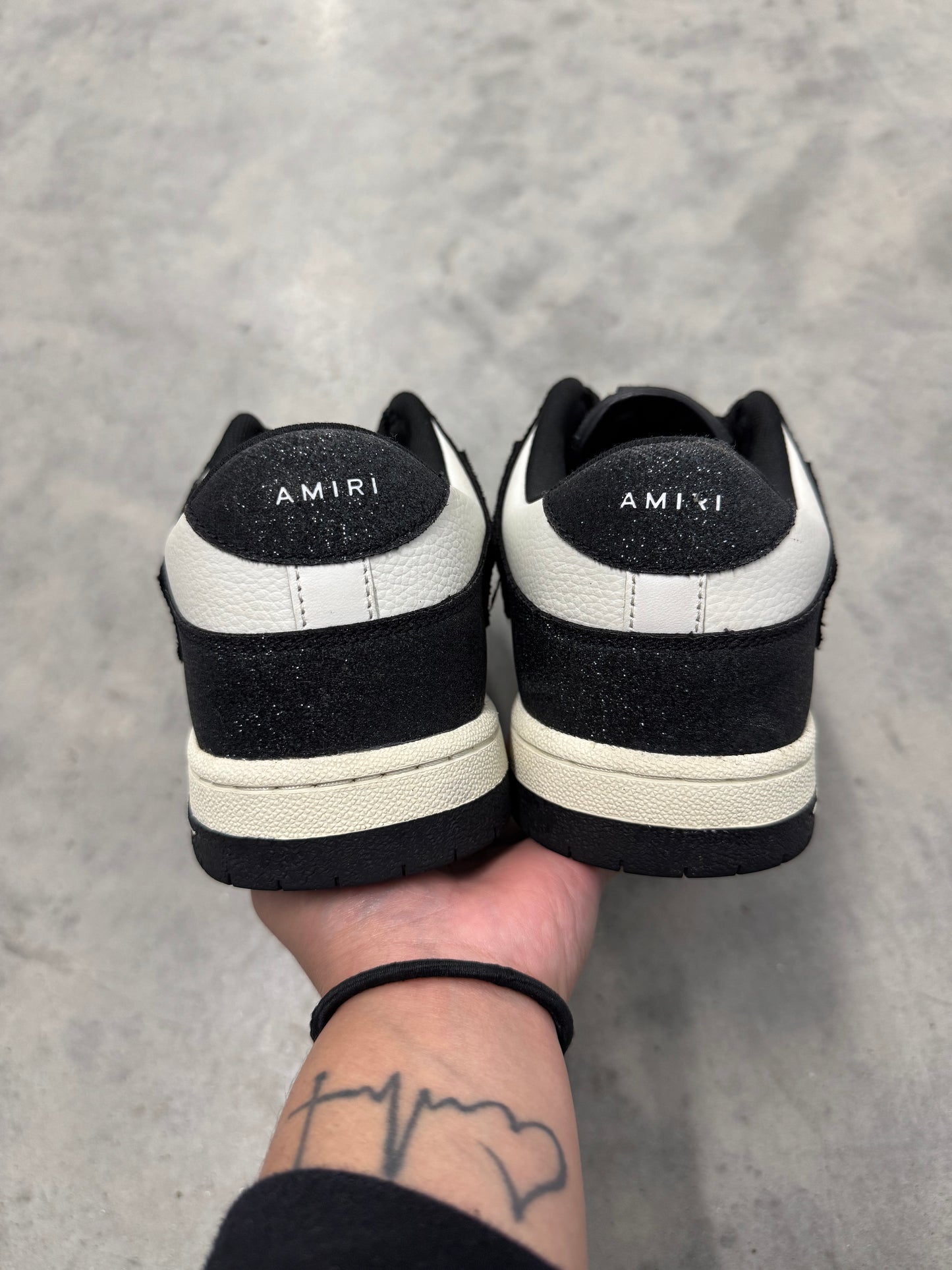 AMIRI SKEL TOP LOW “ Shimmer - Black “