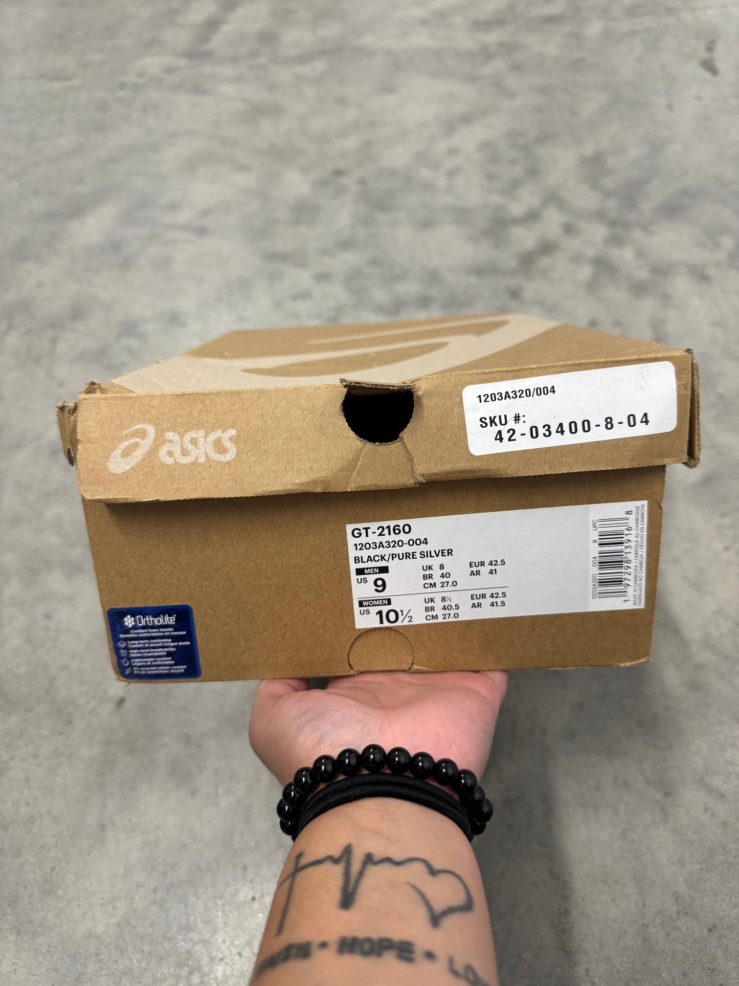 ASICS GT 2160 “ Black Silver Blue “