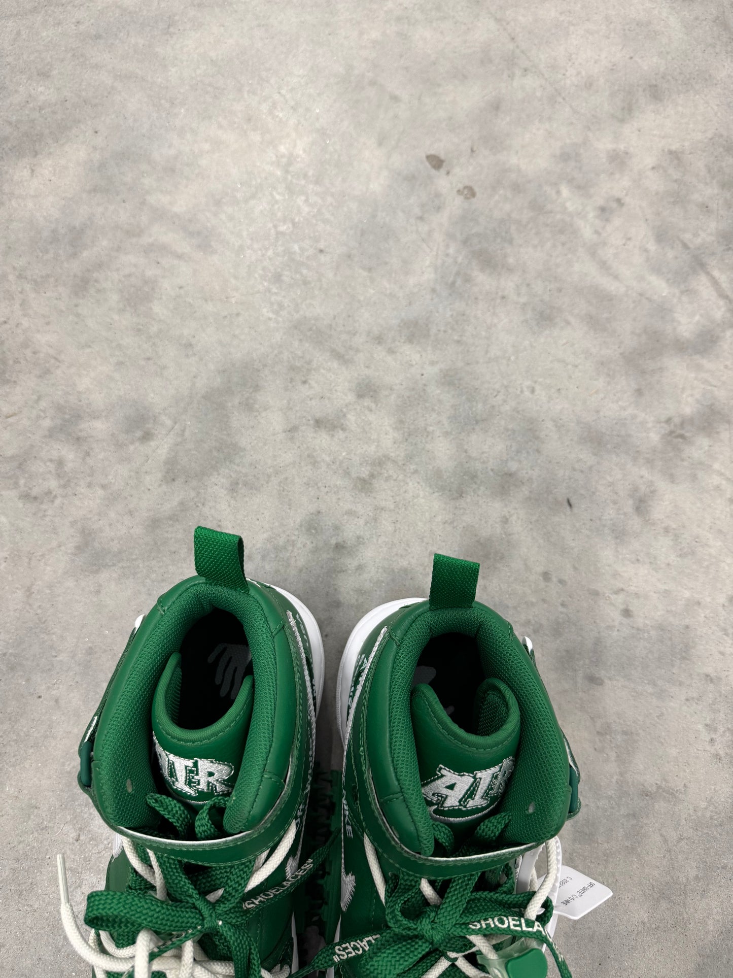OFF-WHITE AIR FORCE 1 MID “ Pine Green “