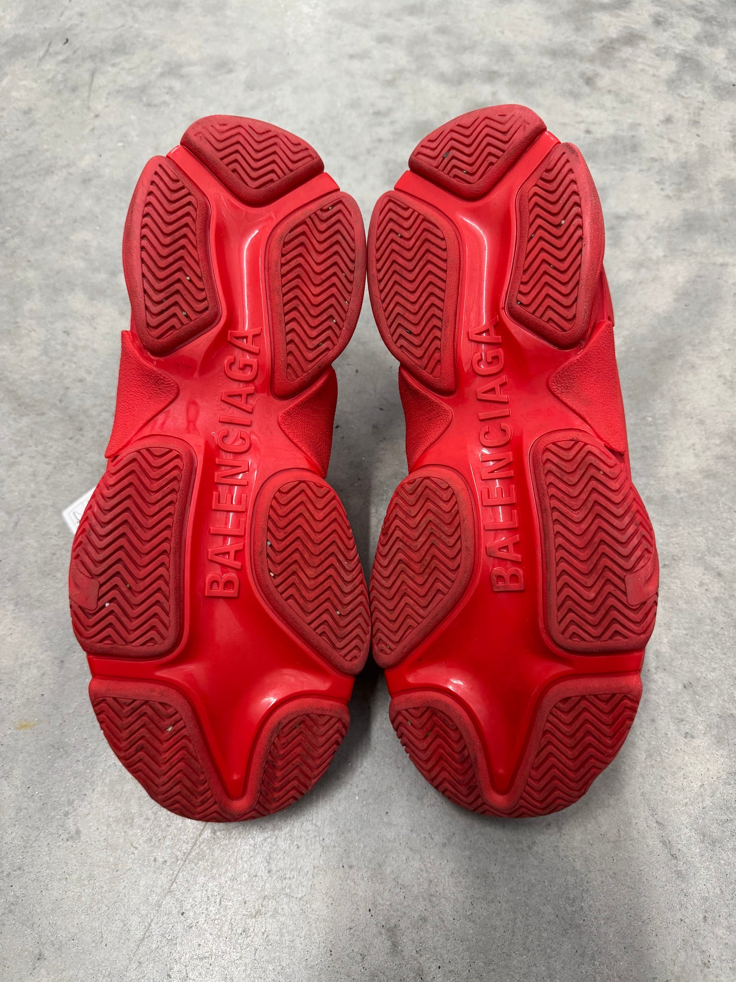 BALENCIAGA TRIPLE S SNEAKERS “ All Over Logo - Red “