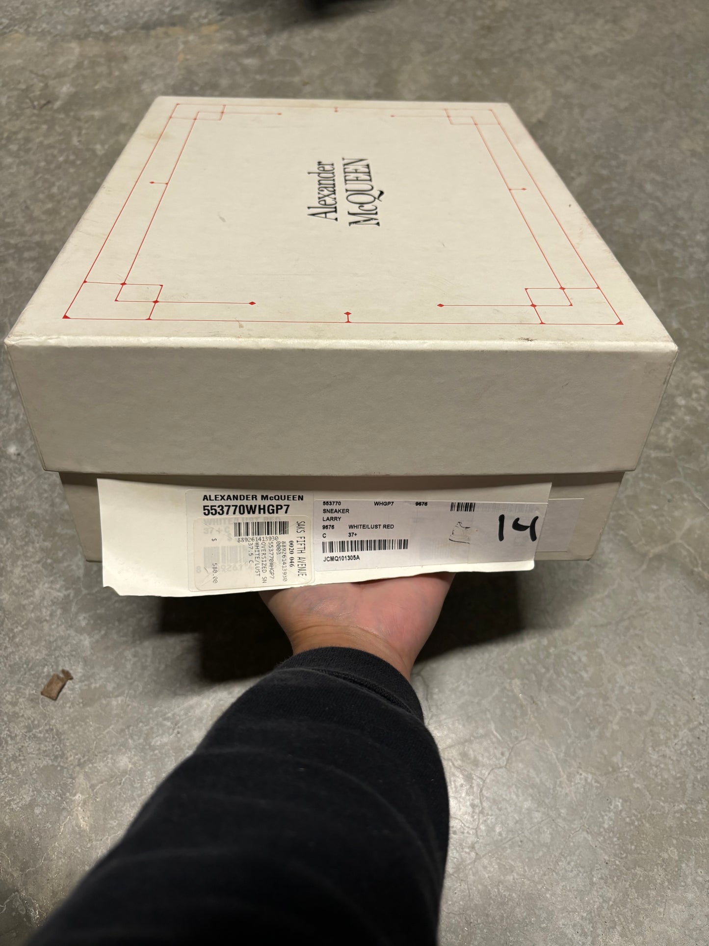 ALEXANDER MQUEEN SNEAKER “ Lust red “