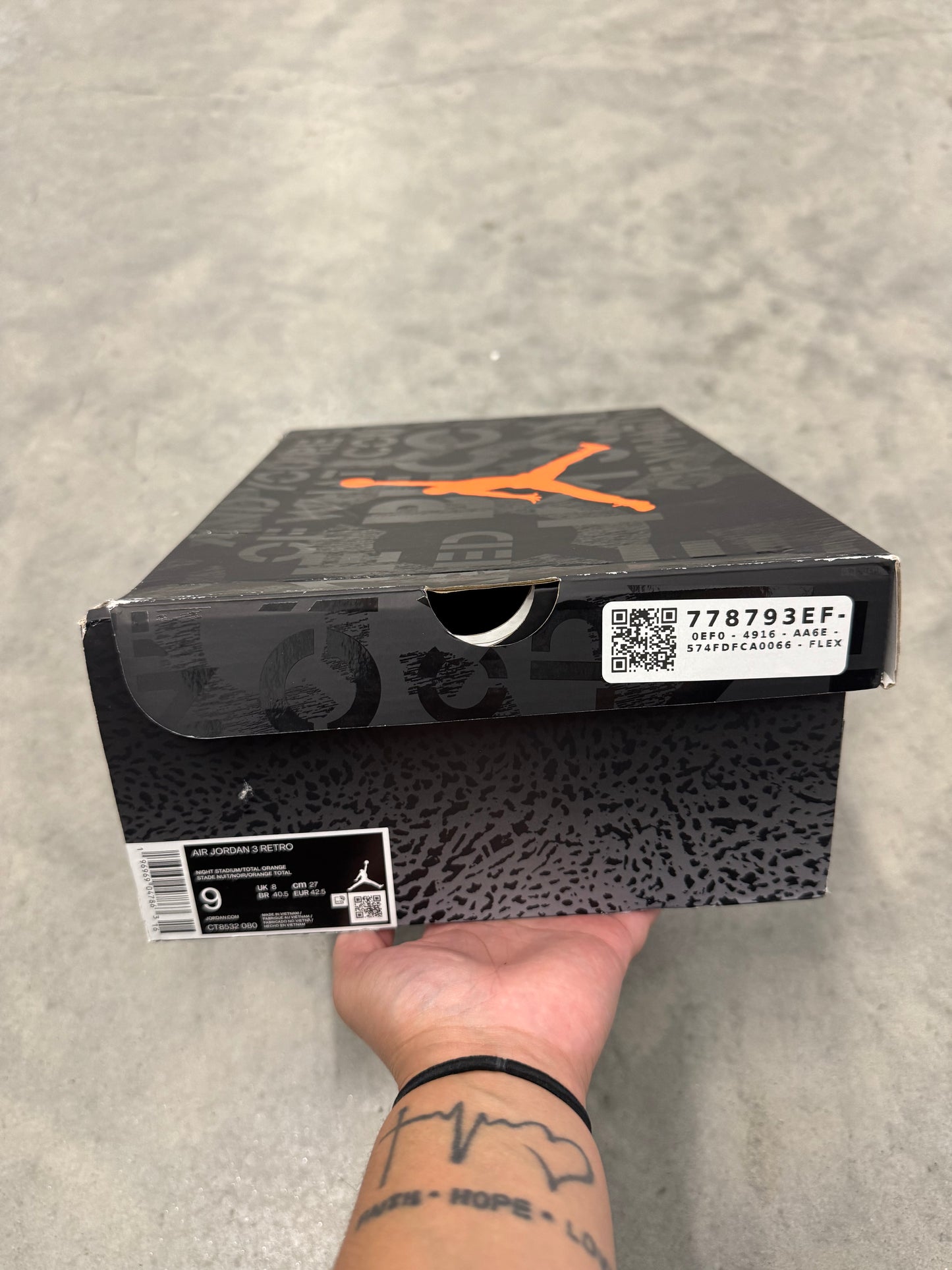 JORDAN 3 “ Fear “