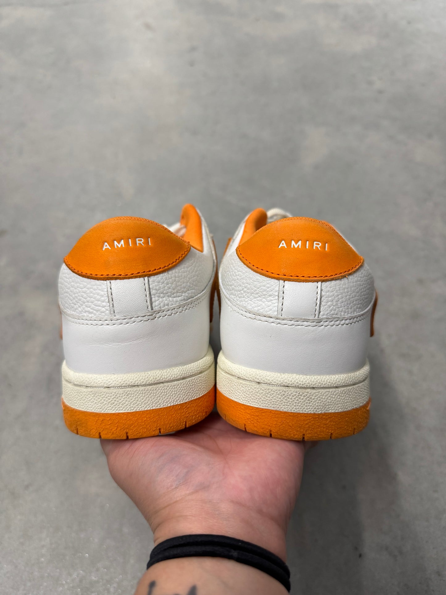 AMIRI SKEL TOP LOW “ White Orange “