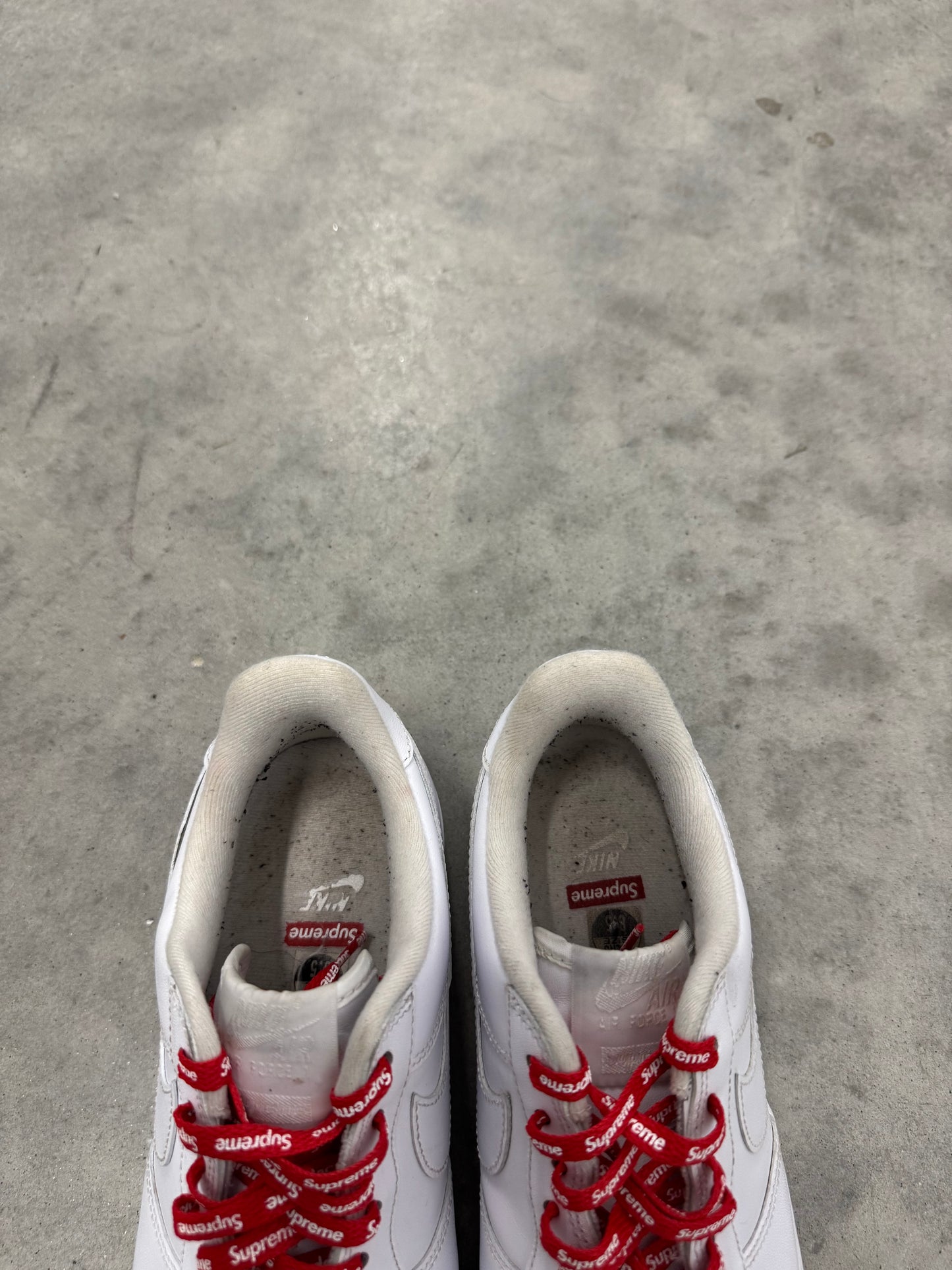 AIR FORCE SUPREME LOW “ Box-Logo White “